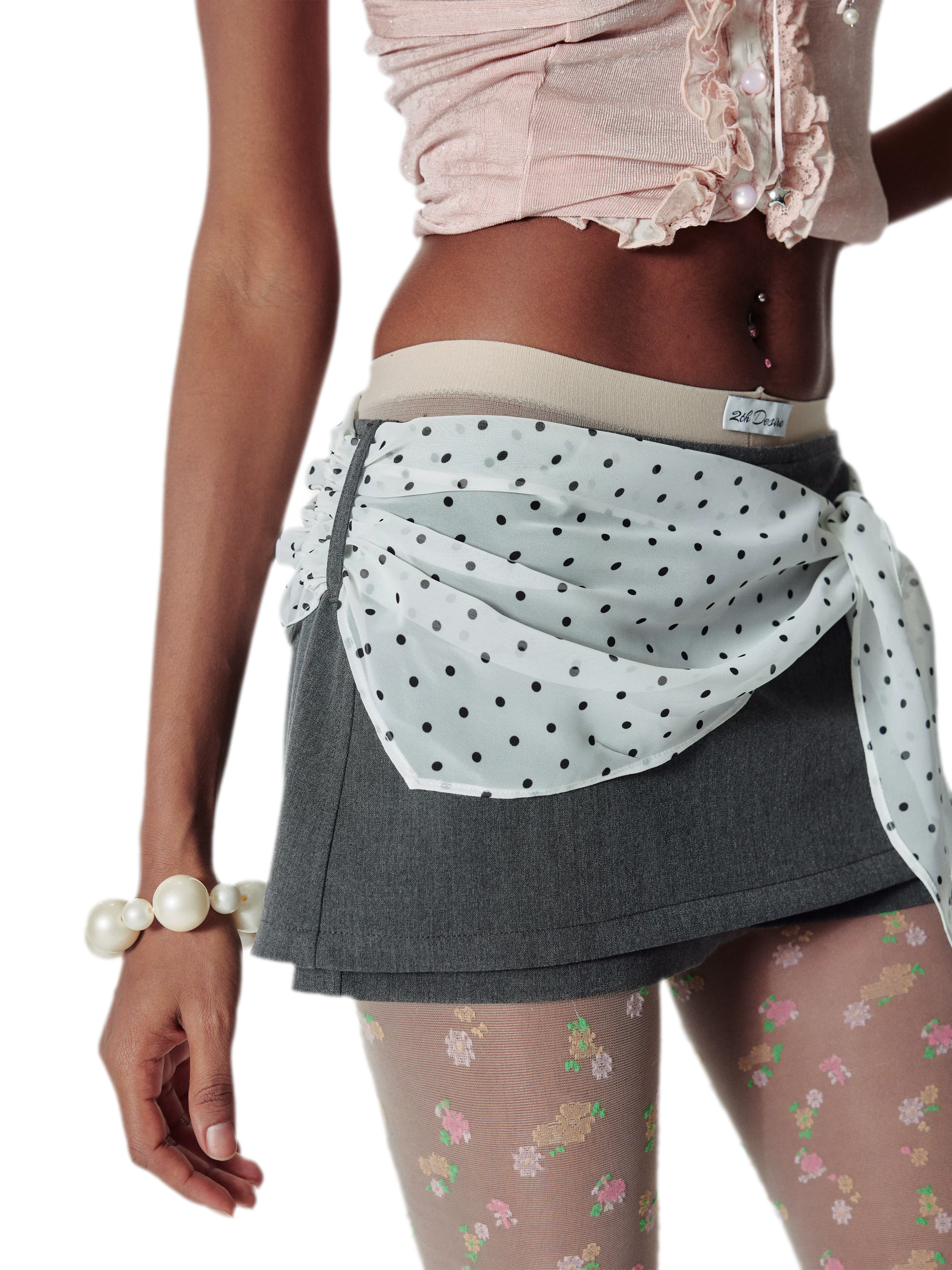 Polka Dot Skort Skirt