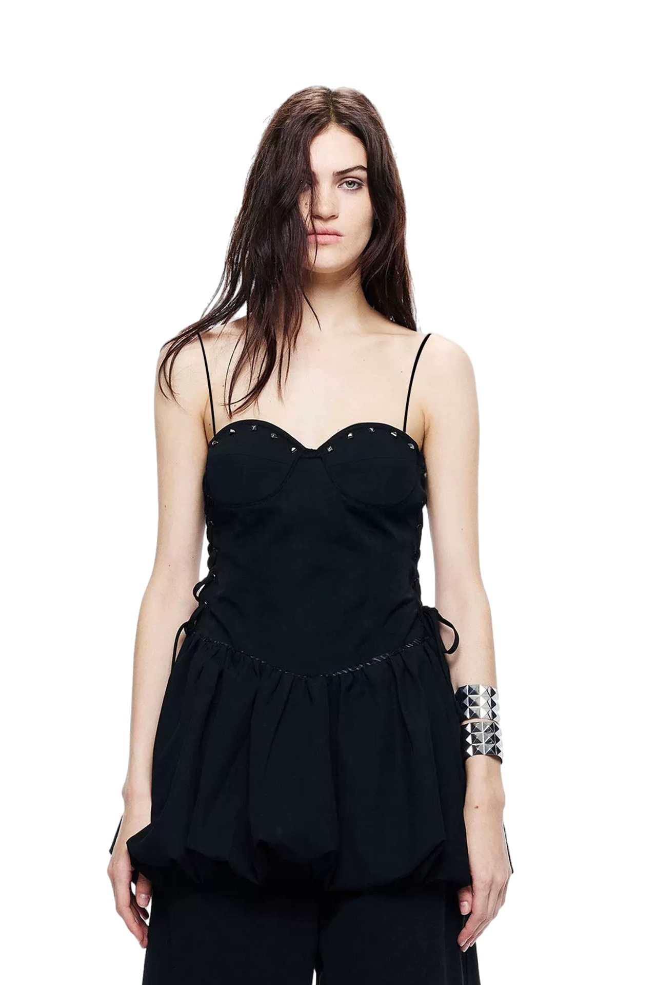 Black Lace Detail Dress