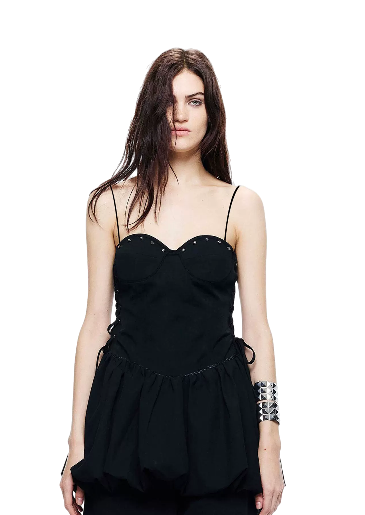 Black Lace Detail Dress