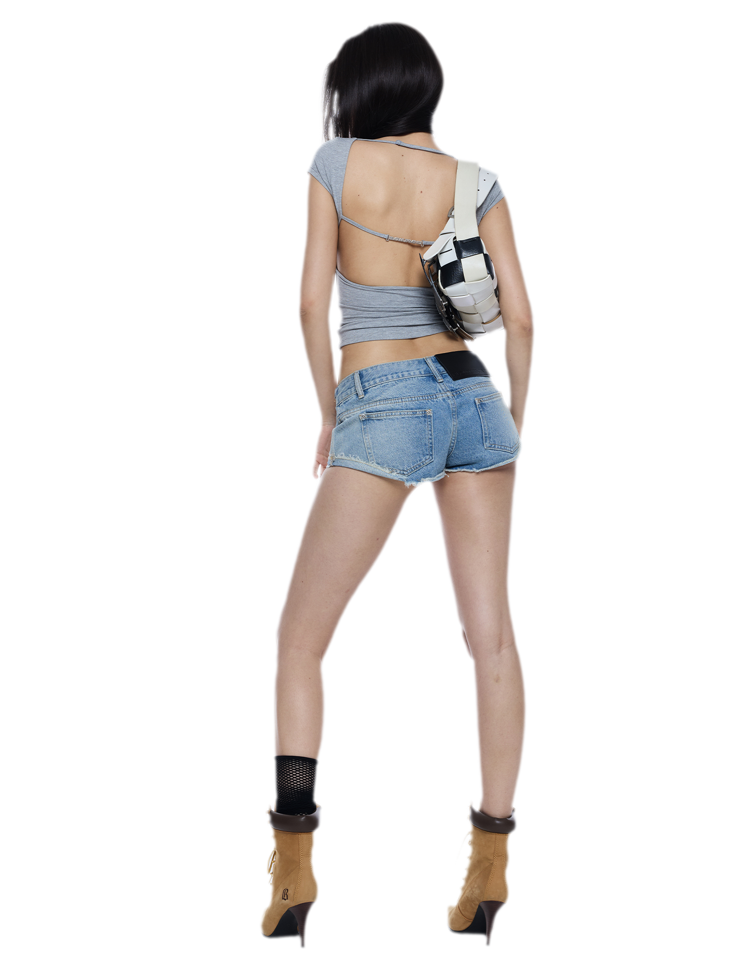 Cutout Backless Slim Tee