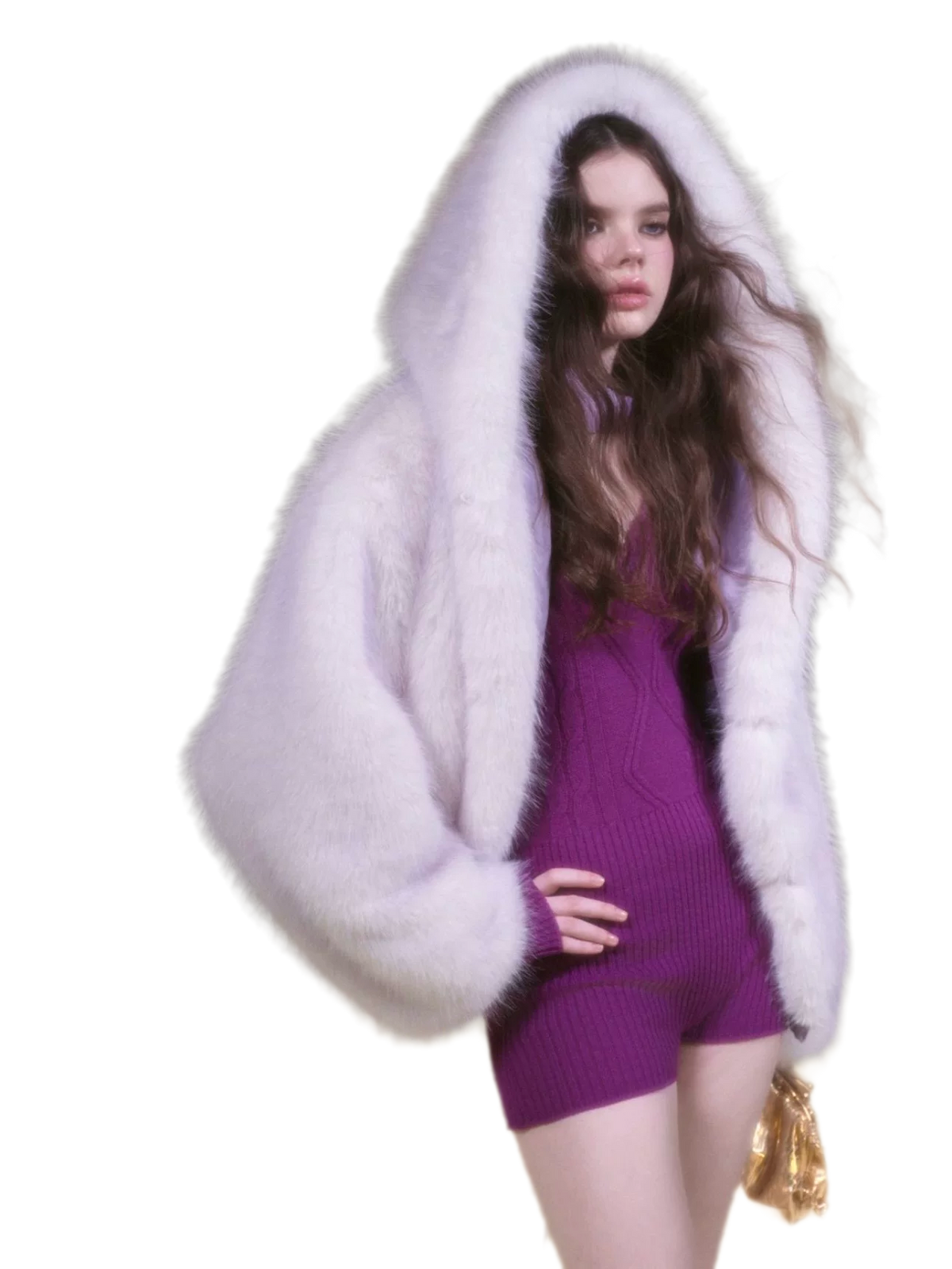 Reversible Suede Fur Winter Jacket