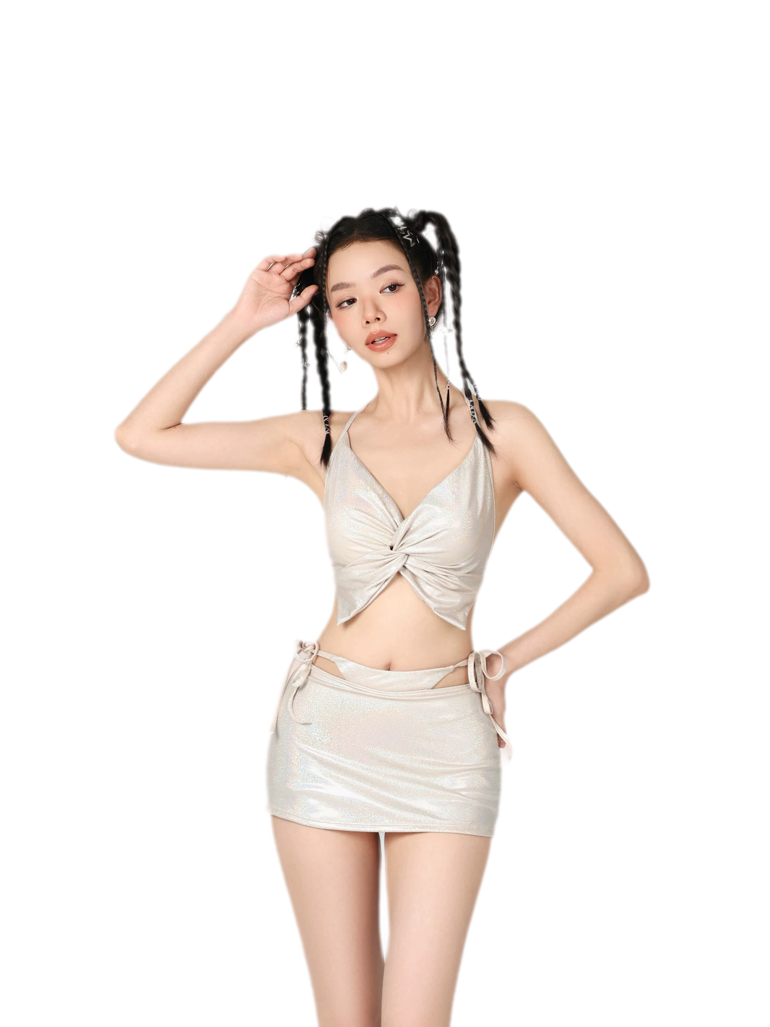 Strappy Cutout Bikini Set