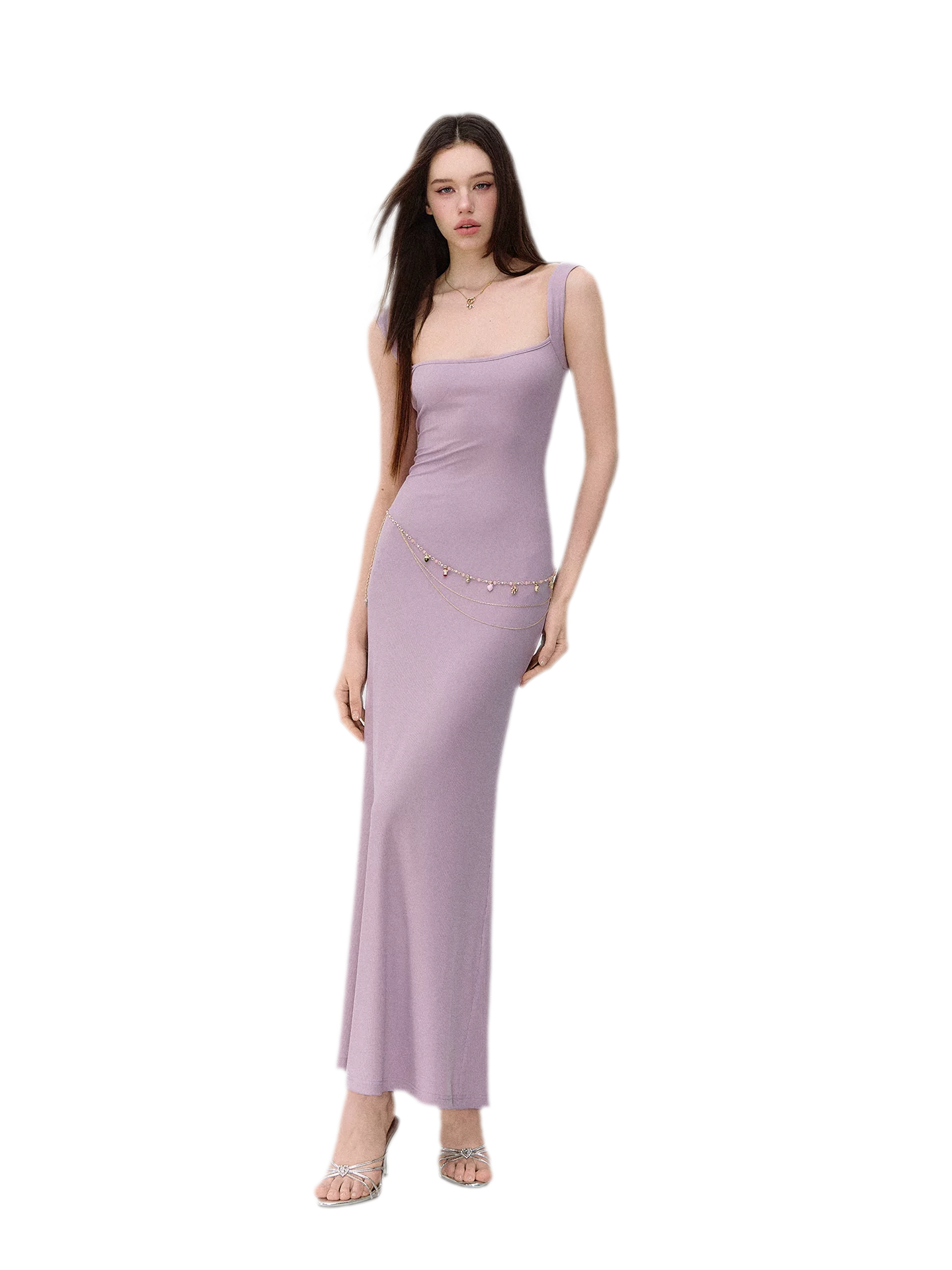 X-line Sleeveless Cross Back Bodycon Dress