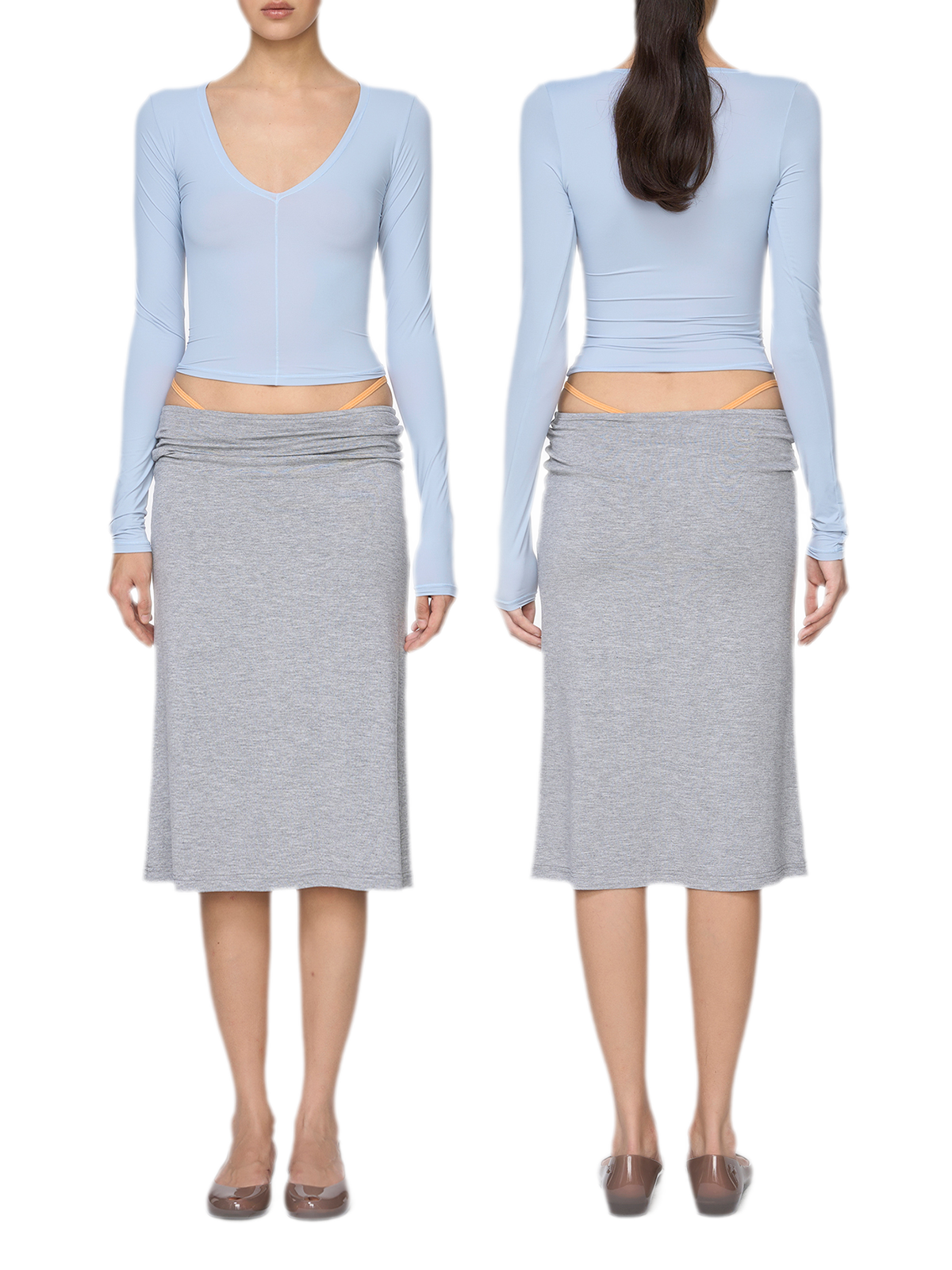 Fishtail Midi Skirt