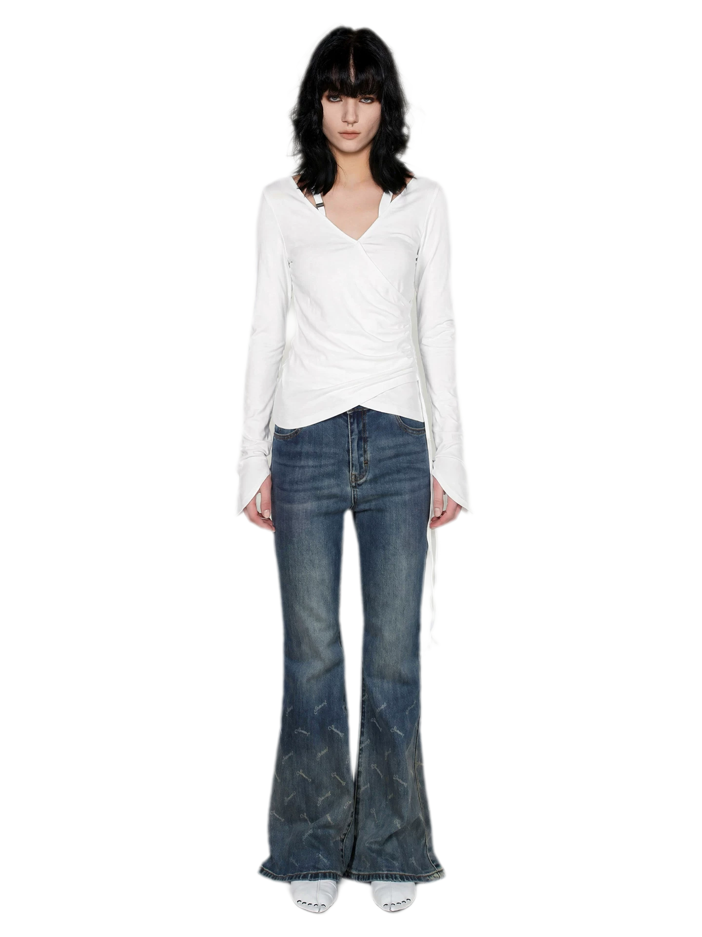 Vintage Logo Flare Jeans
