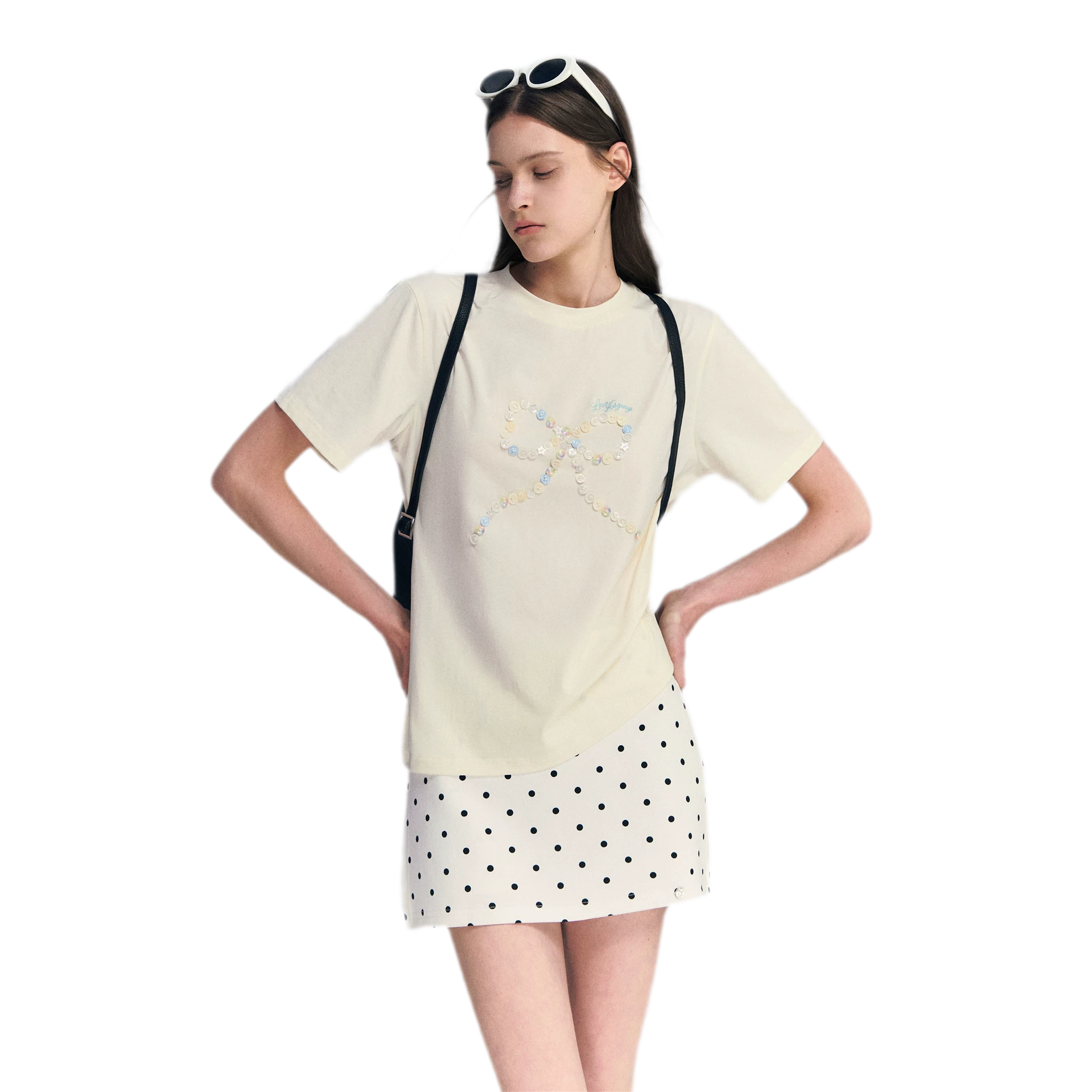Polka Dot A-line Skort