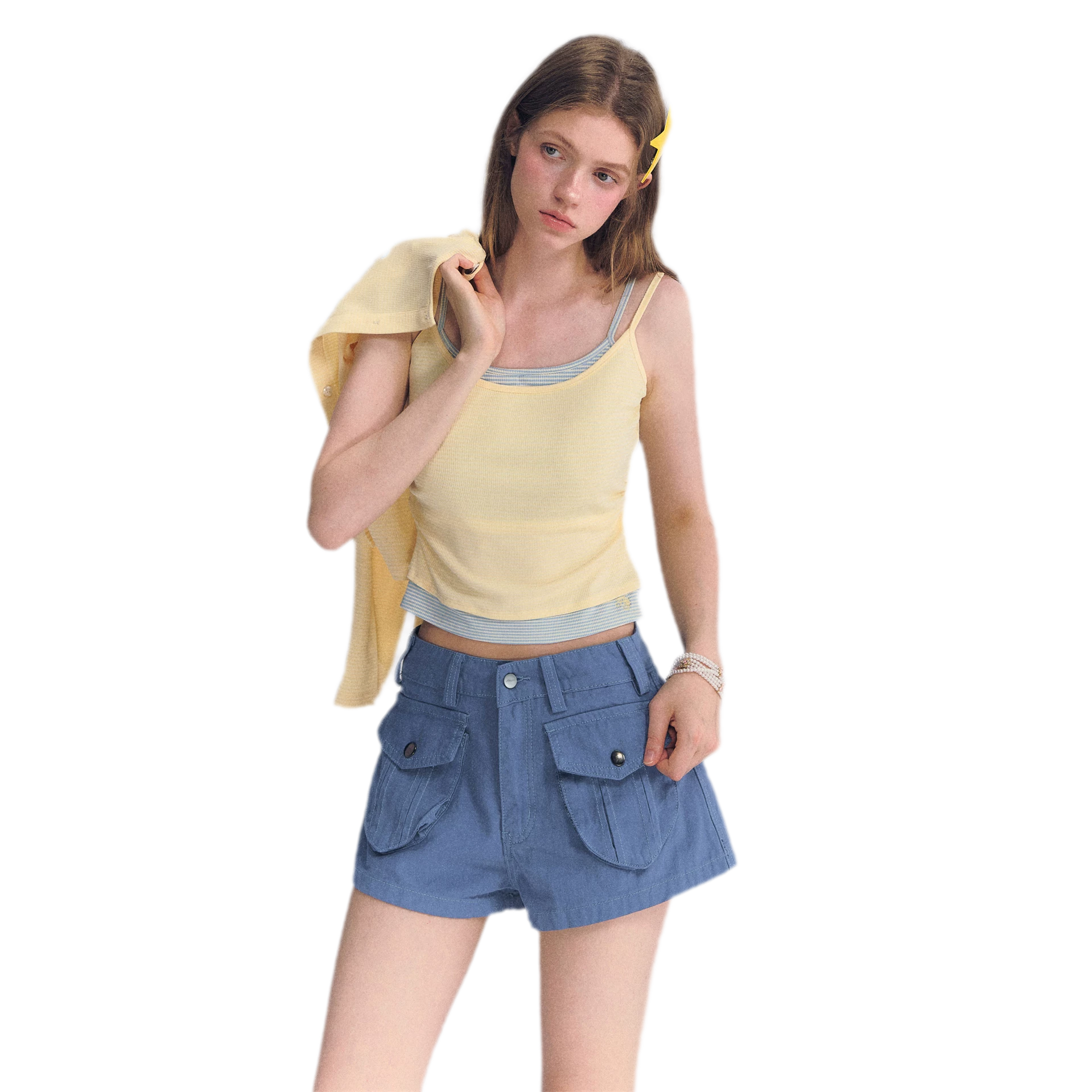 Low-Waist Cargo Shorts