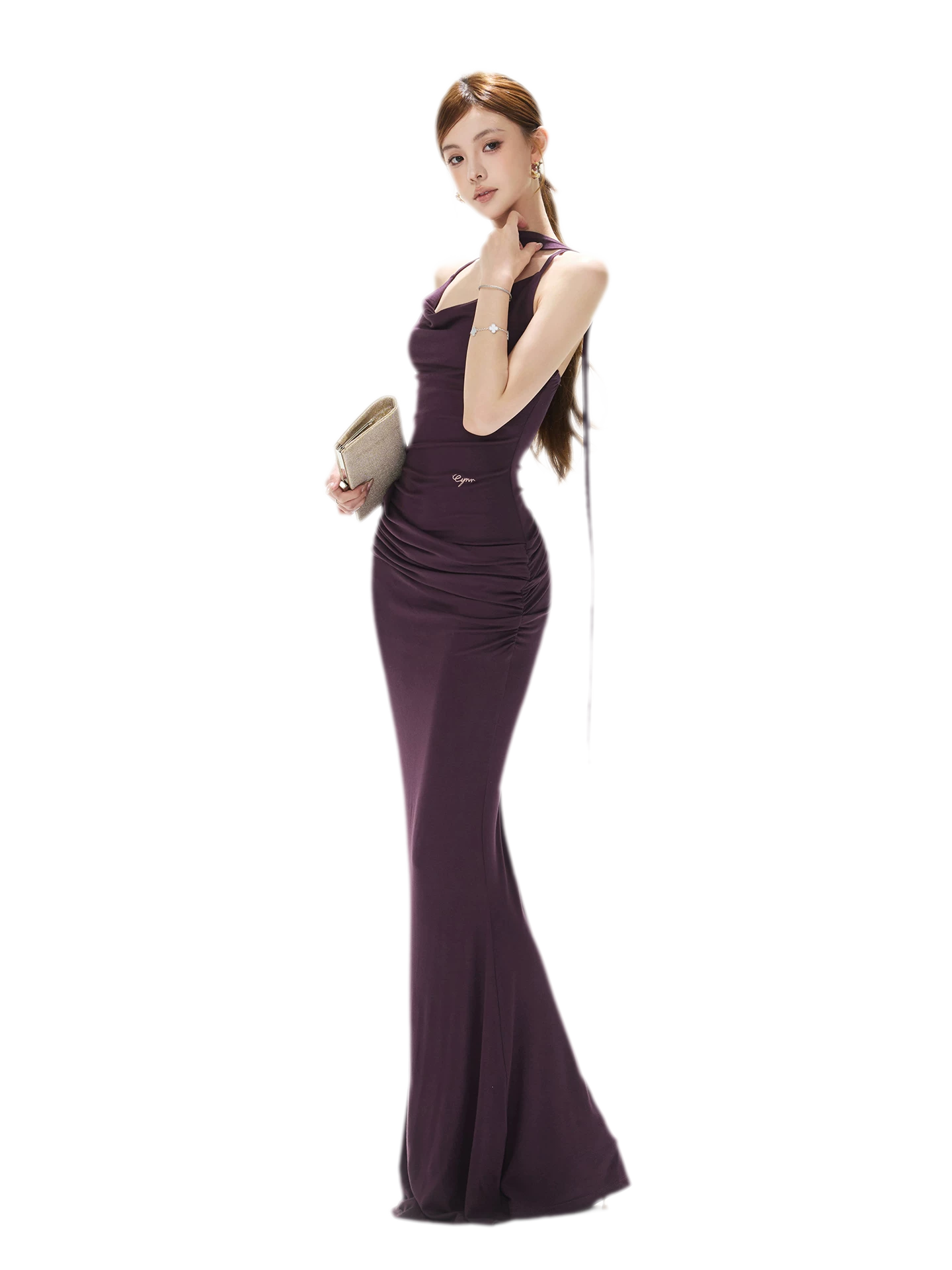 Draped Mermaid Cami Dress