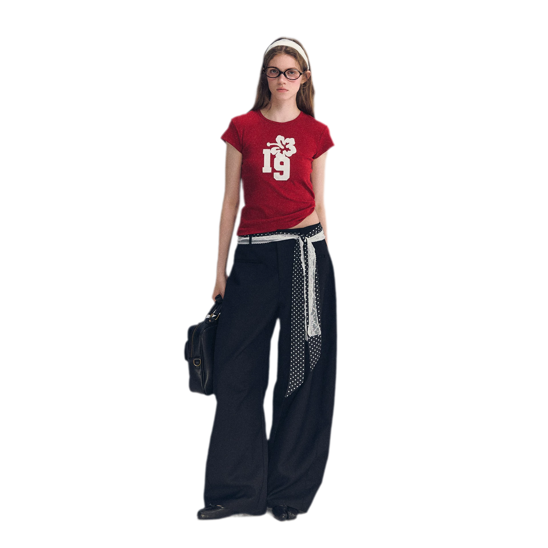Lace Belt Pants