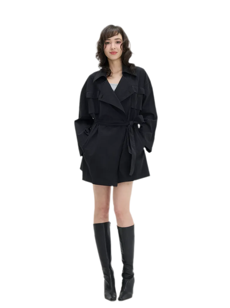 Oil-Wax Cropped PU Jacket