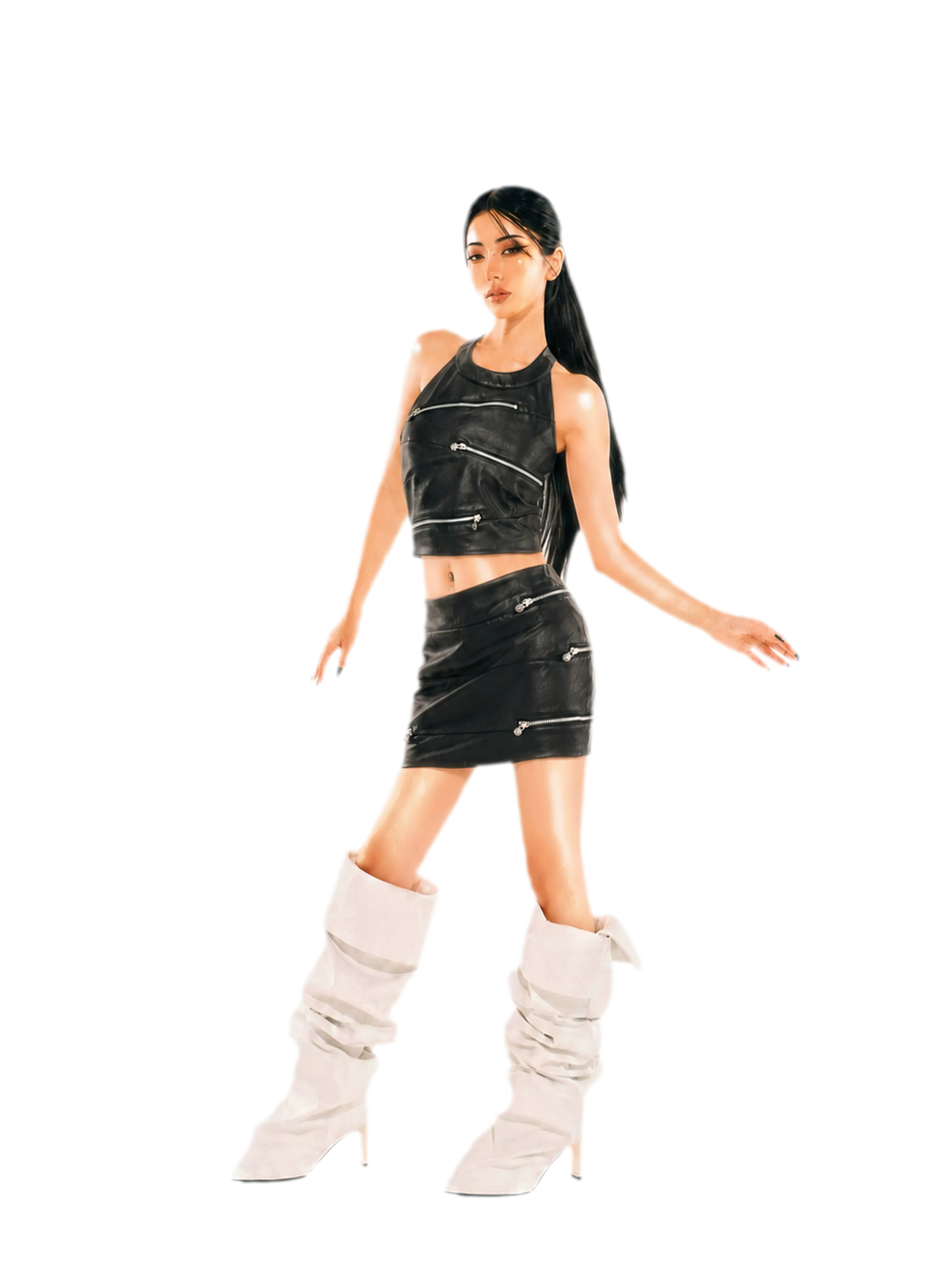 24ANS x UWA Halter Leather Set