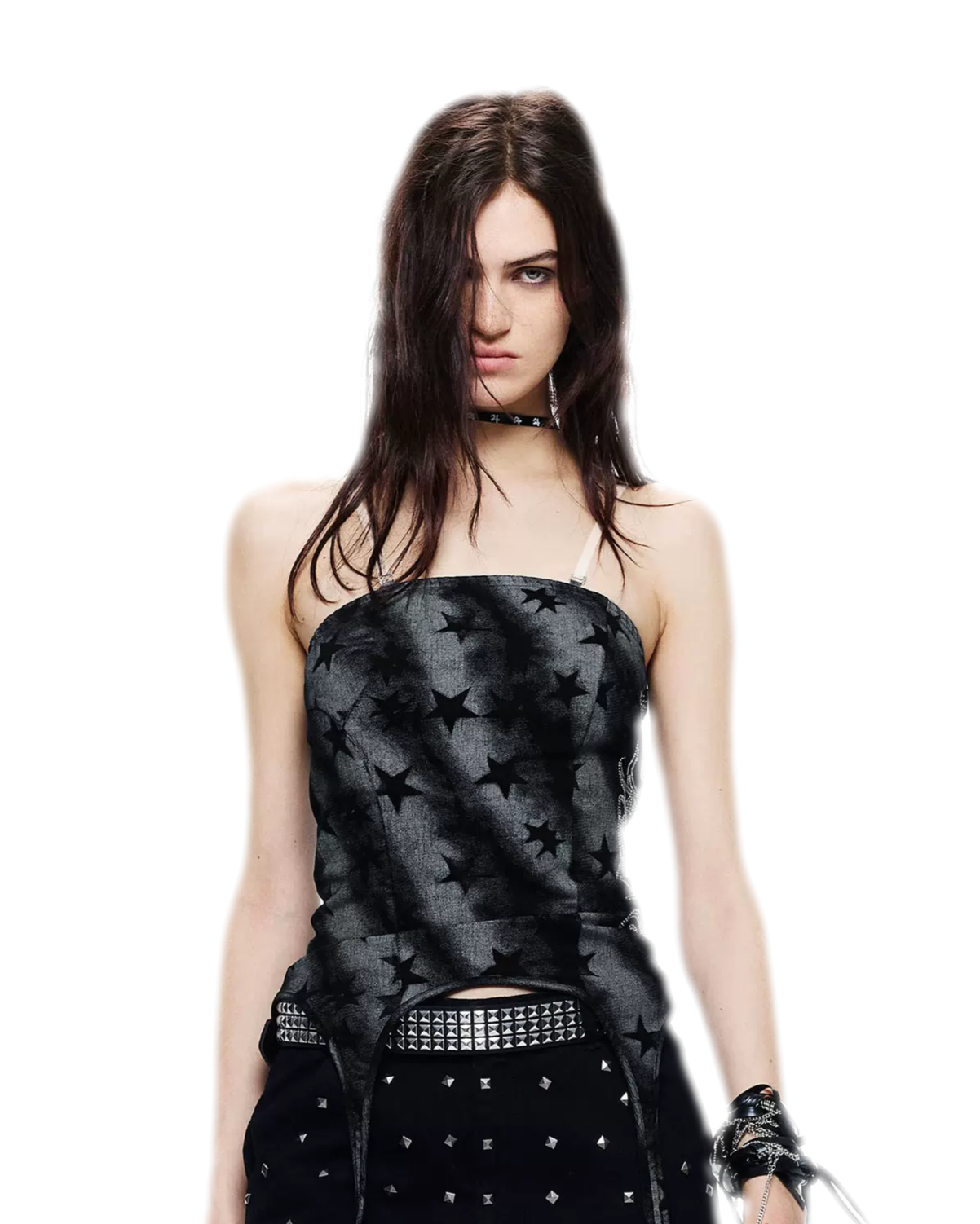 24ANS Rhinestone Halter Camisole – view 2