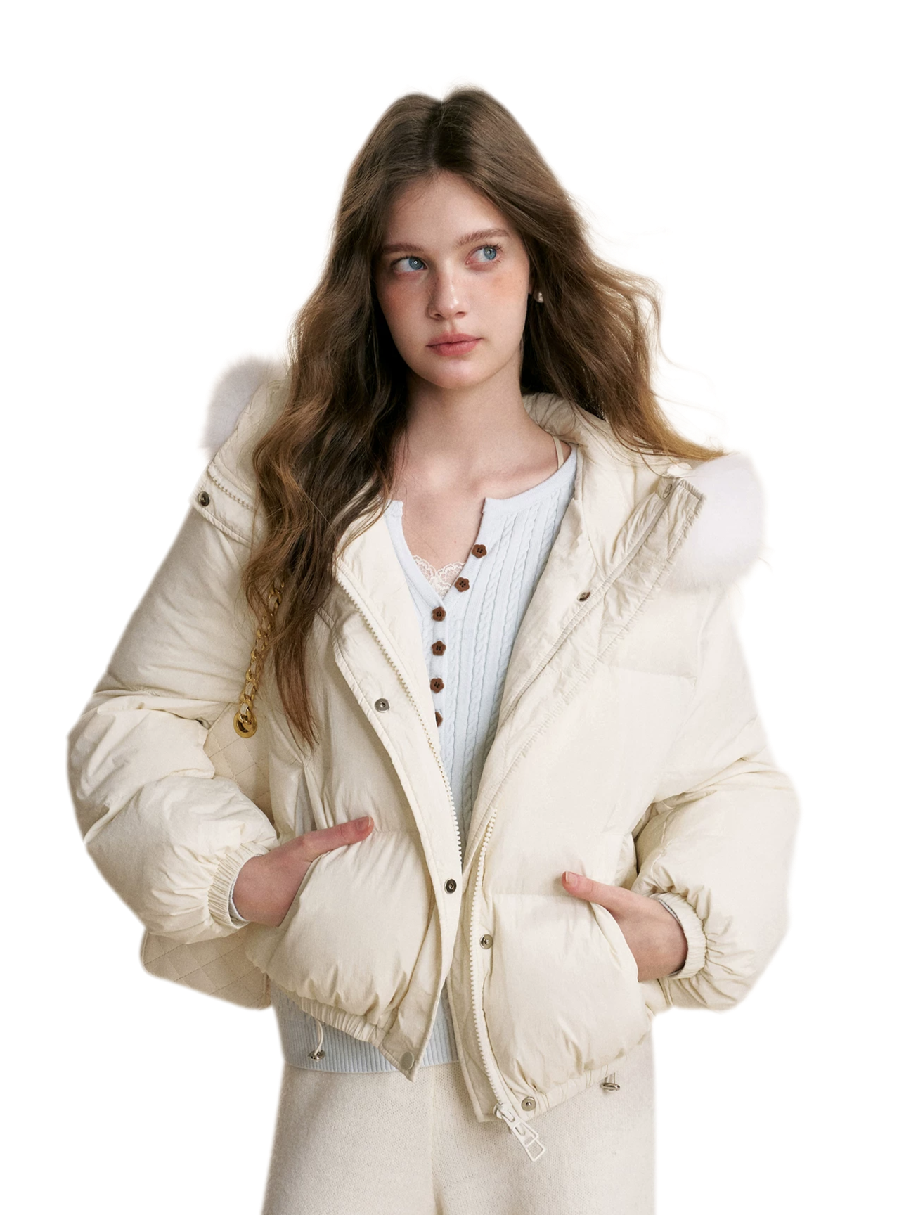 Puffer Hooded Down Jacket