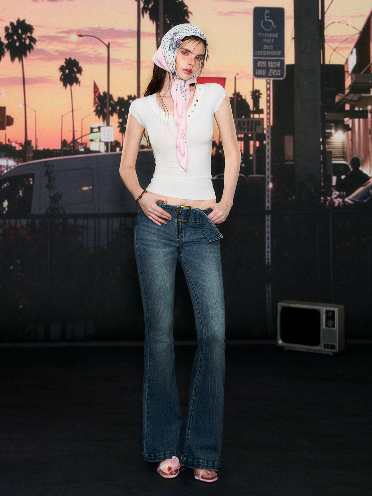 Deep V-Neck T-Shirt