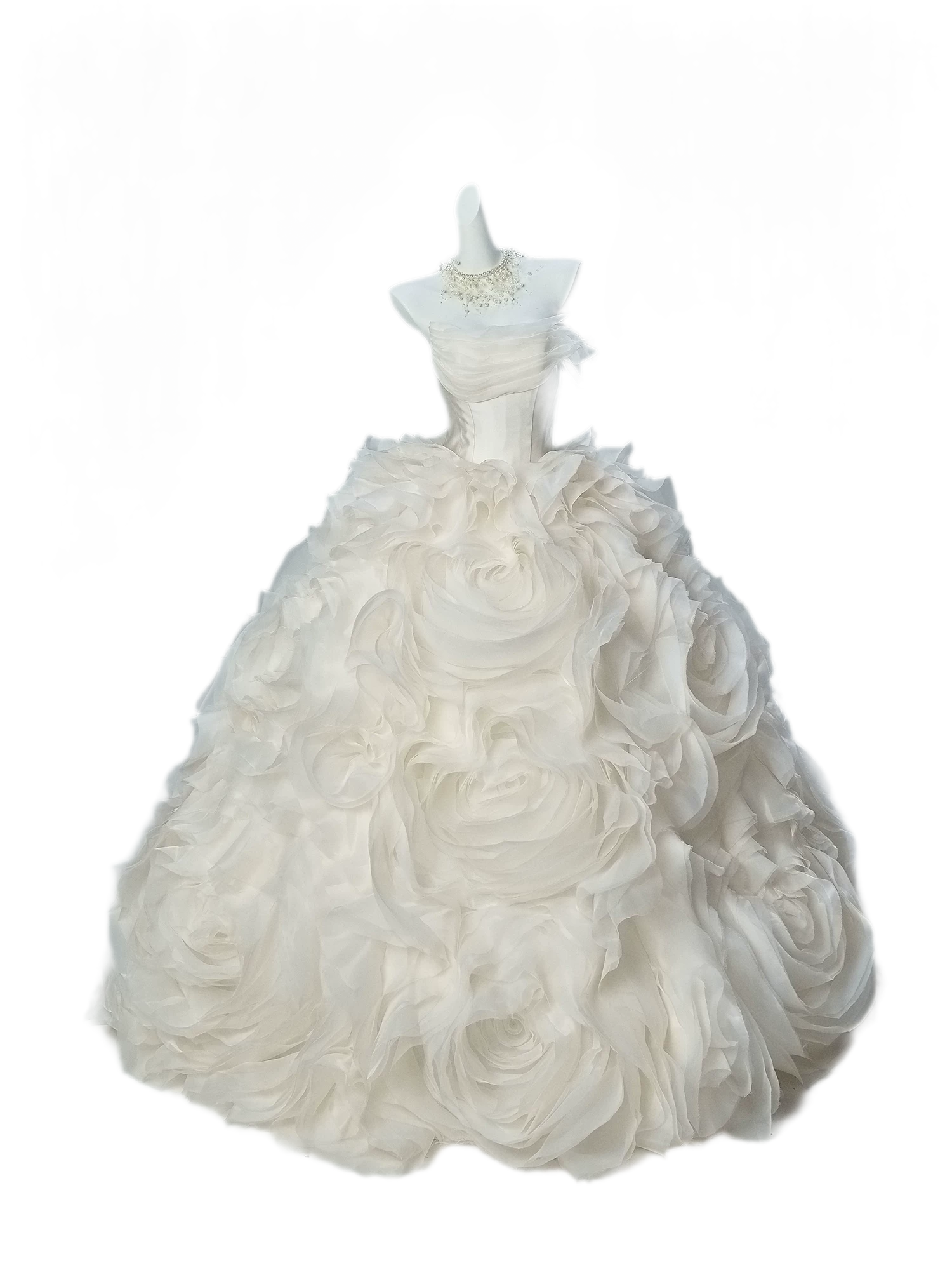 Pure White Ball Gown