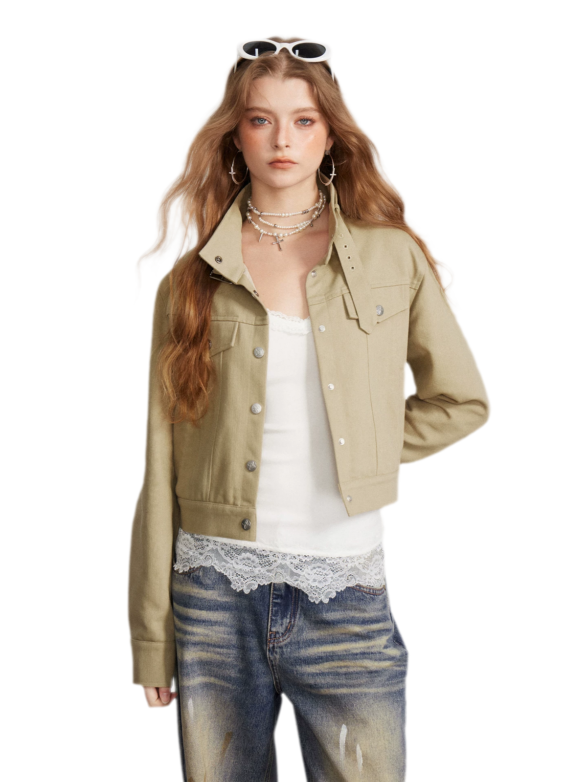 Structured Cropped Utility Jacket