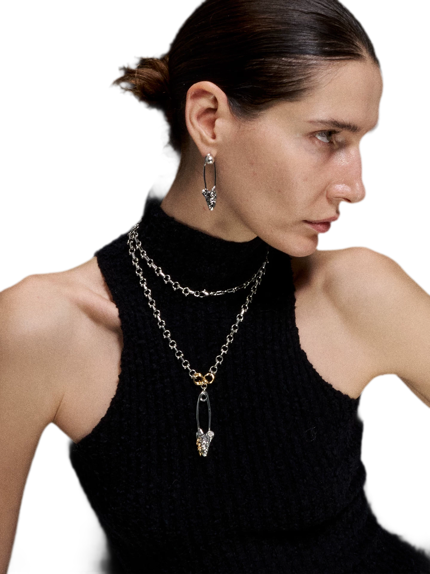 Punk Fishbone Necklace