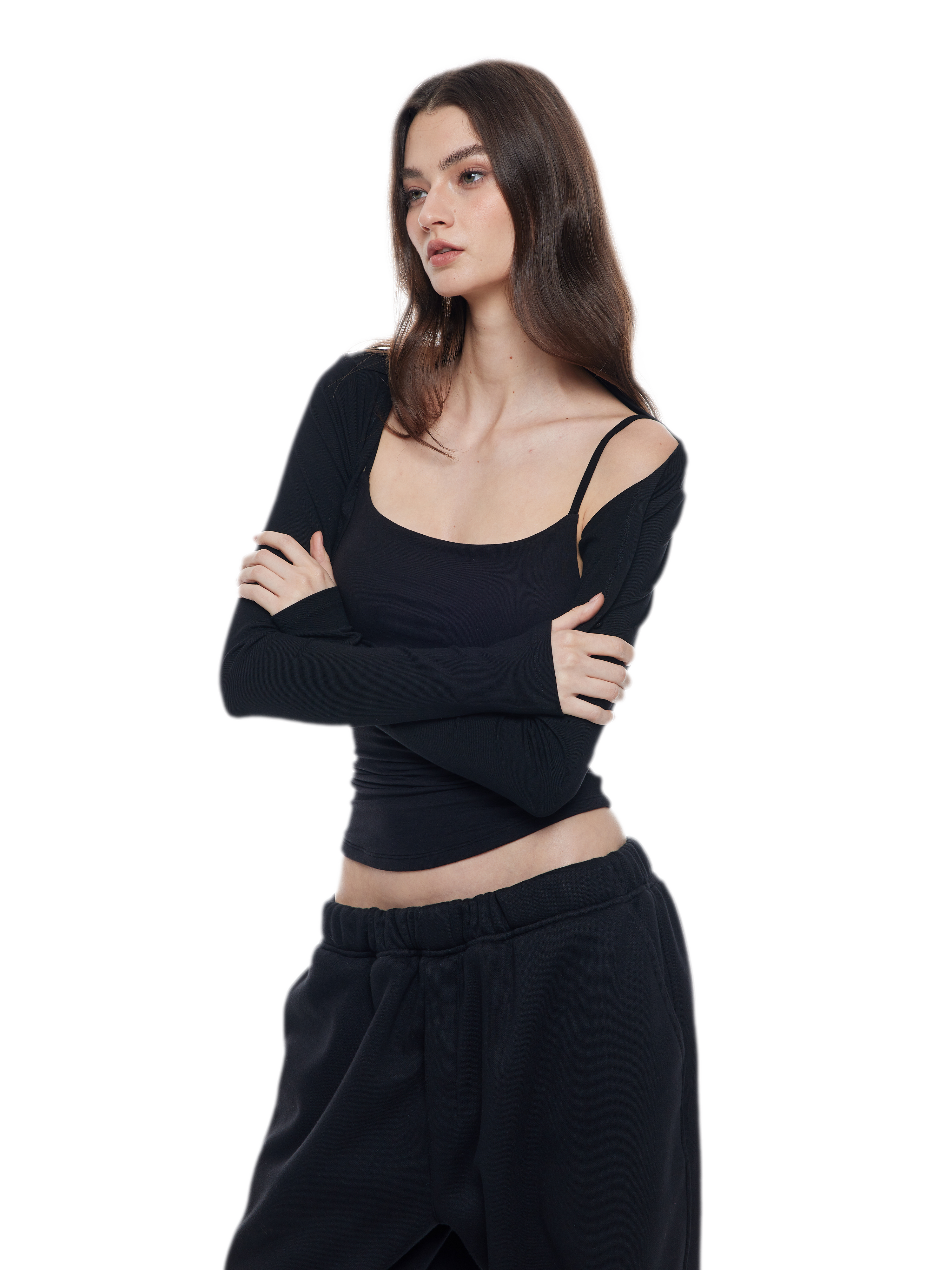 Layered Stretch Camisole Set