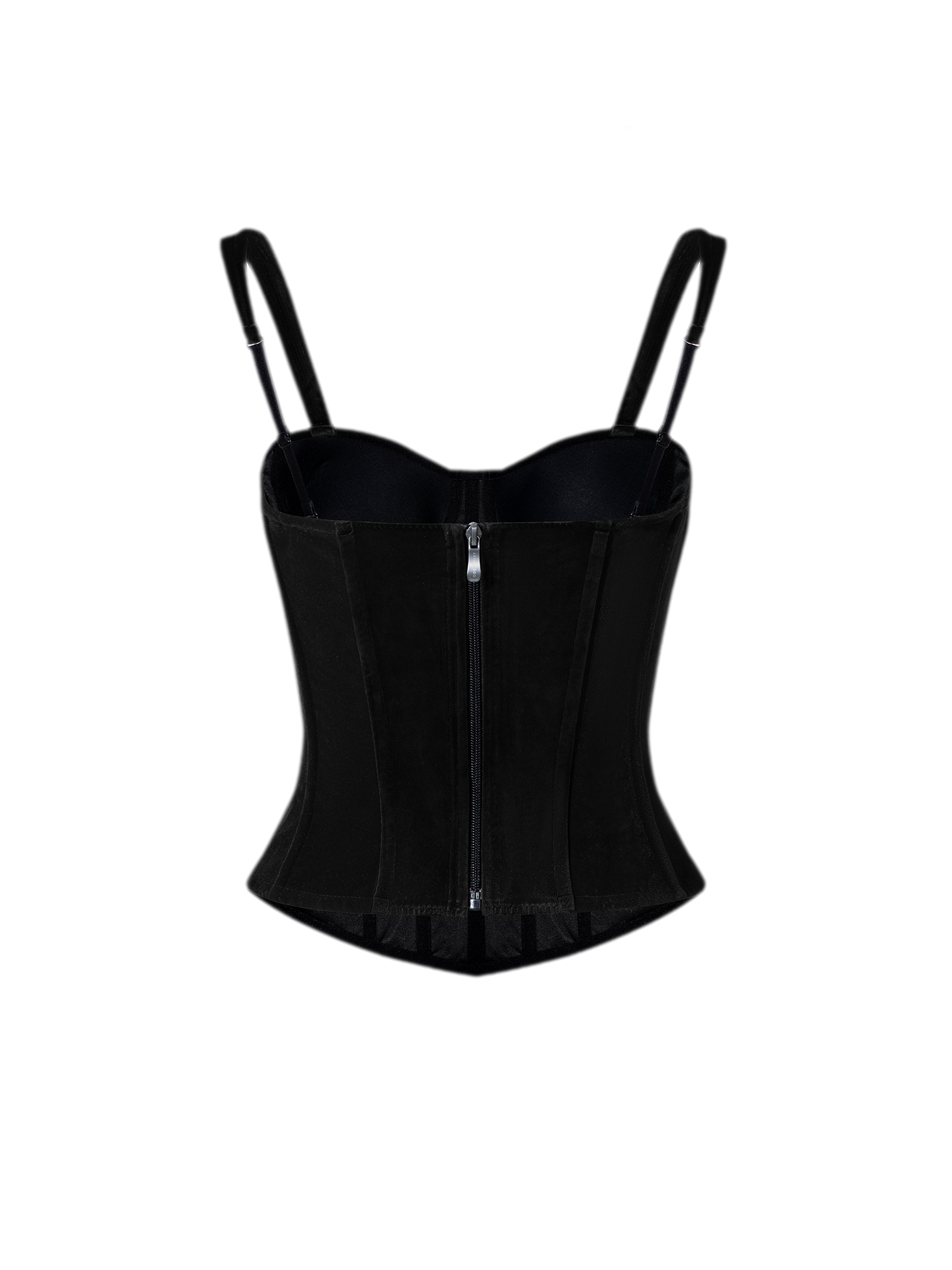 Velvet Boned Corset Top