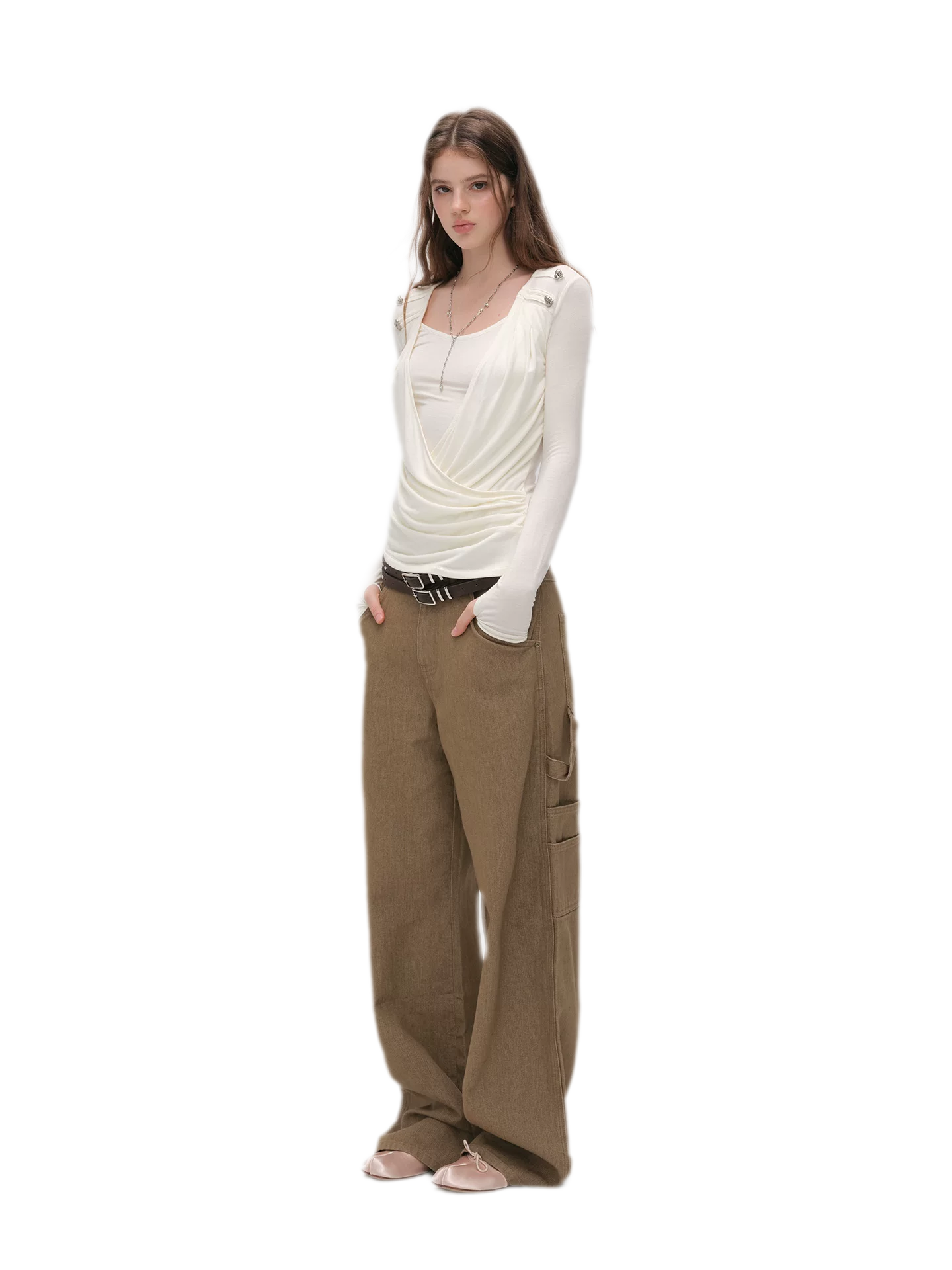 Modal Draped Layered Top