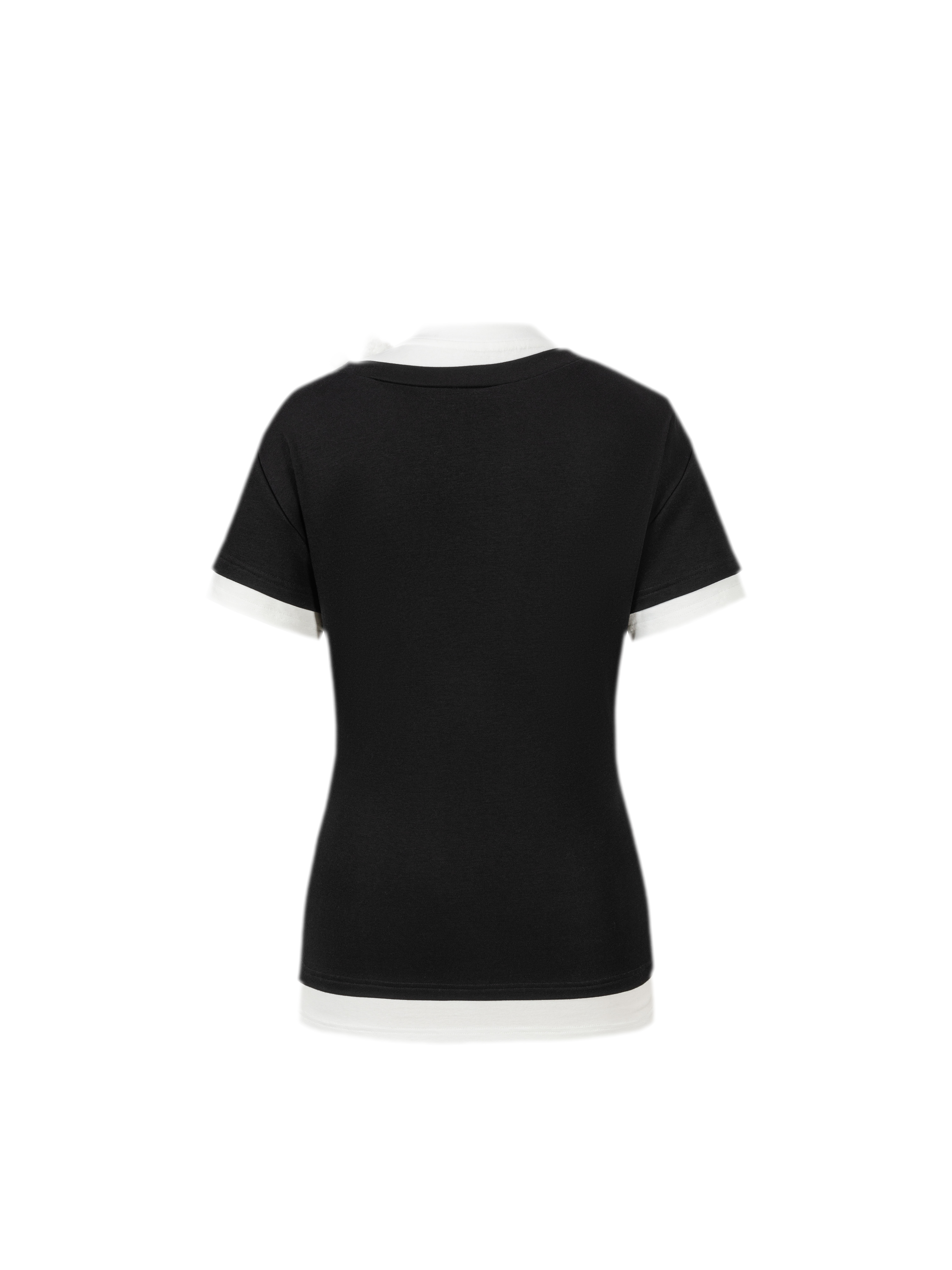 Off-Shoulder Layered Tee