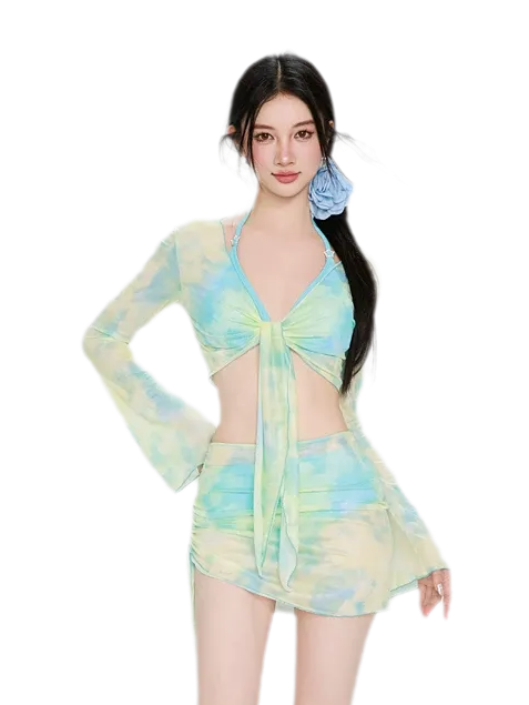Ruched Cutout Bikini Set