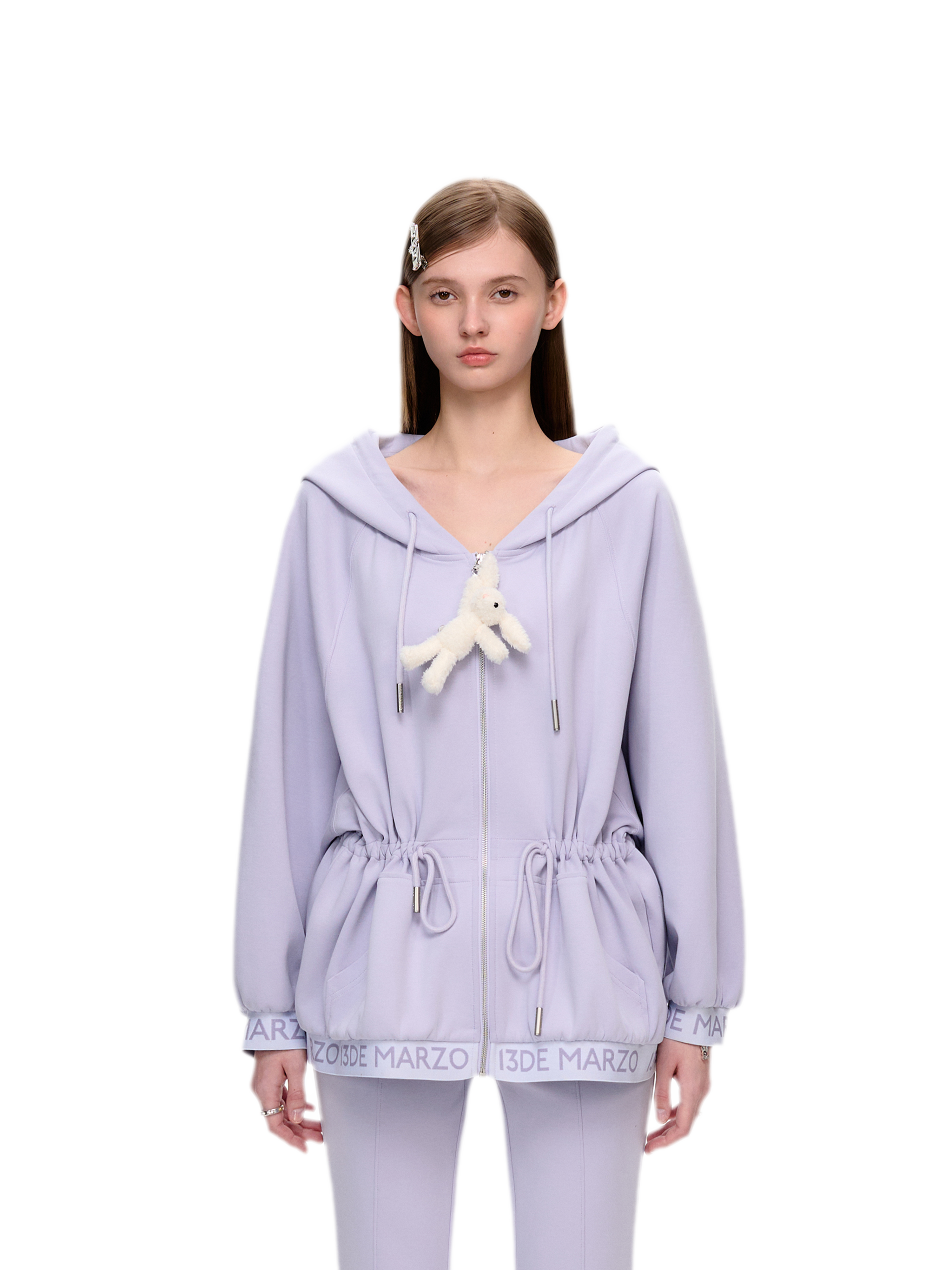 Logo Hooded Zip Jacket