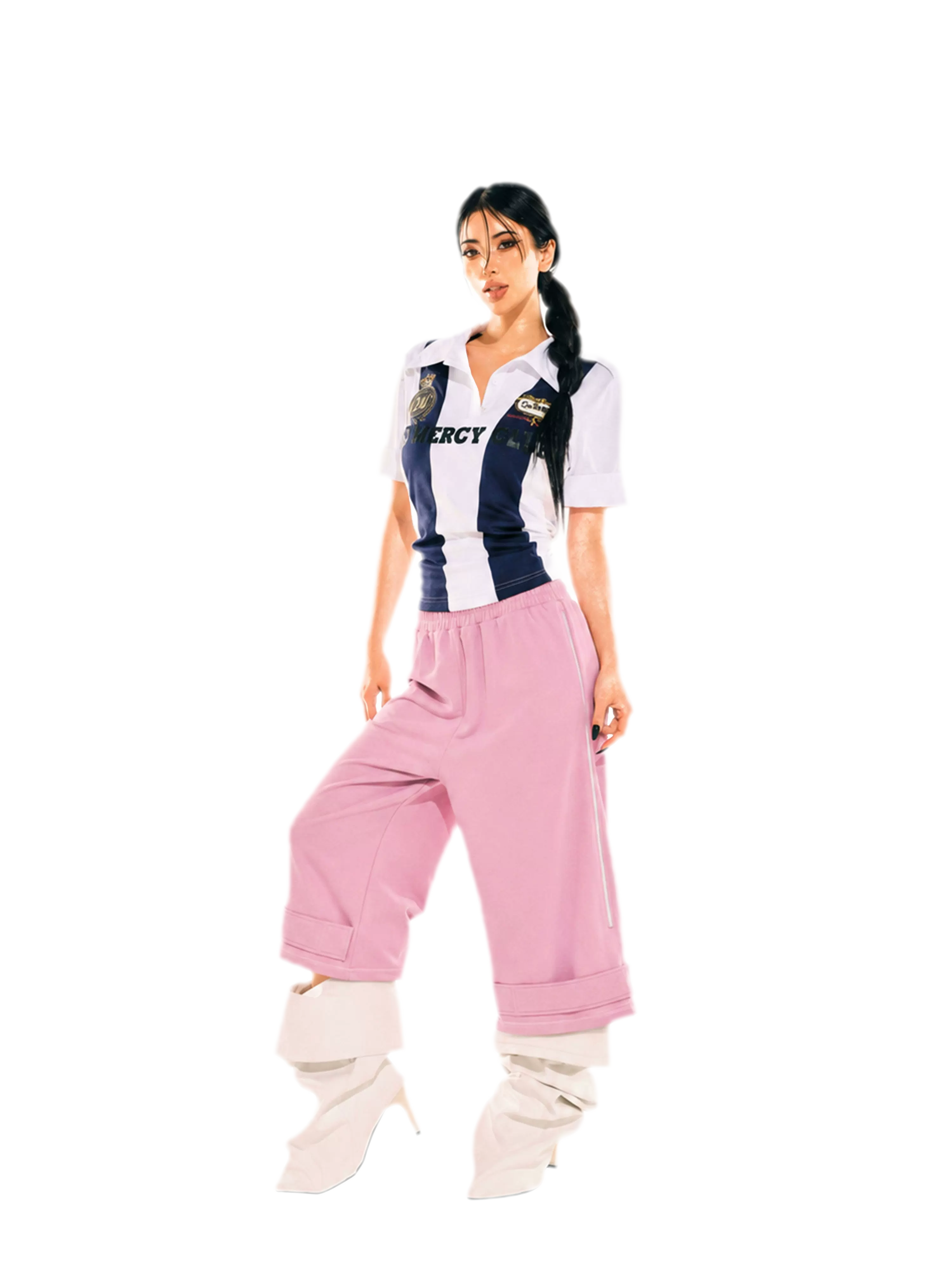 24ANS x UWA Wide-Leg Cropped Pants