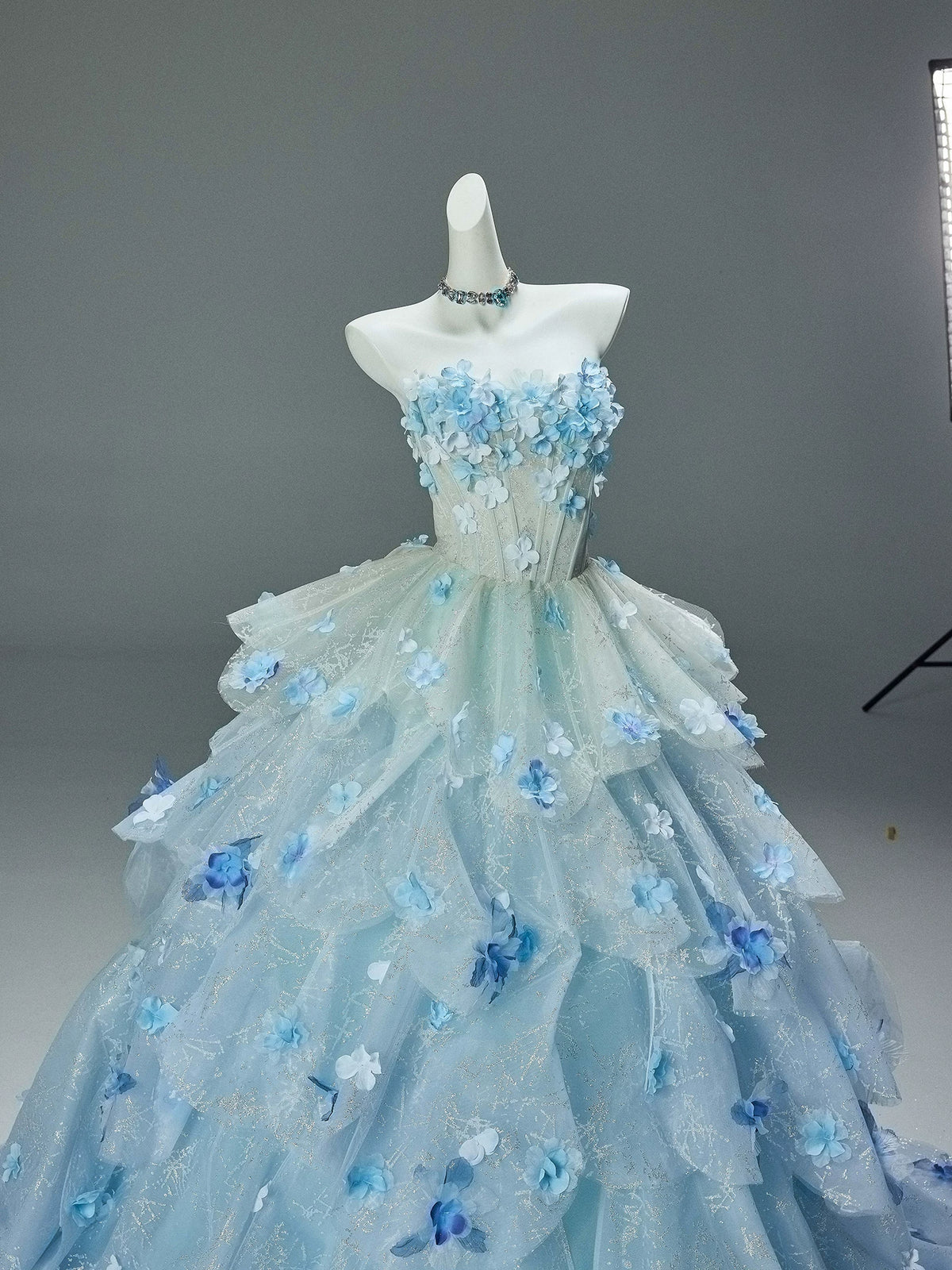 Gradient Sequin Ball Gown