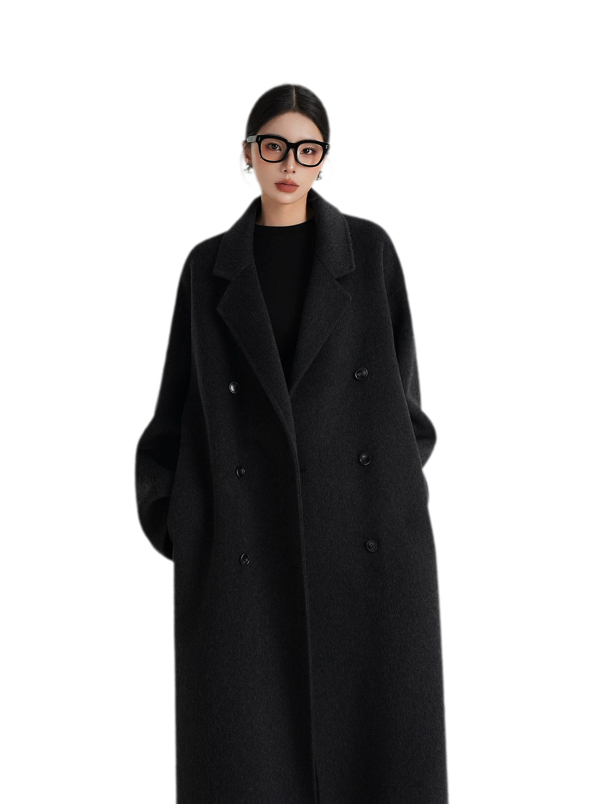 Hand-Sewn Oversized Wool Coat