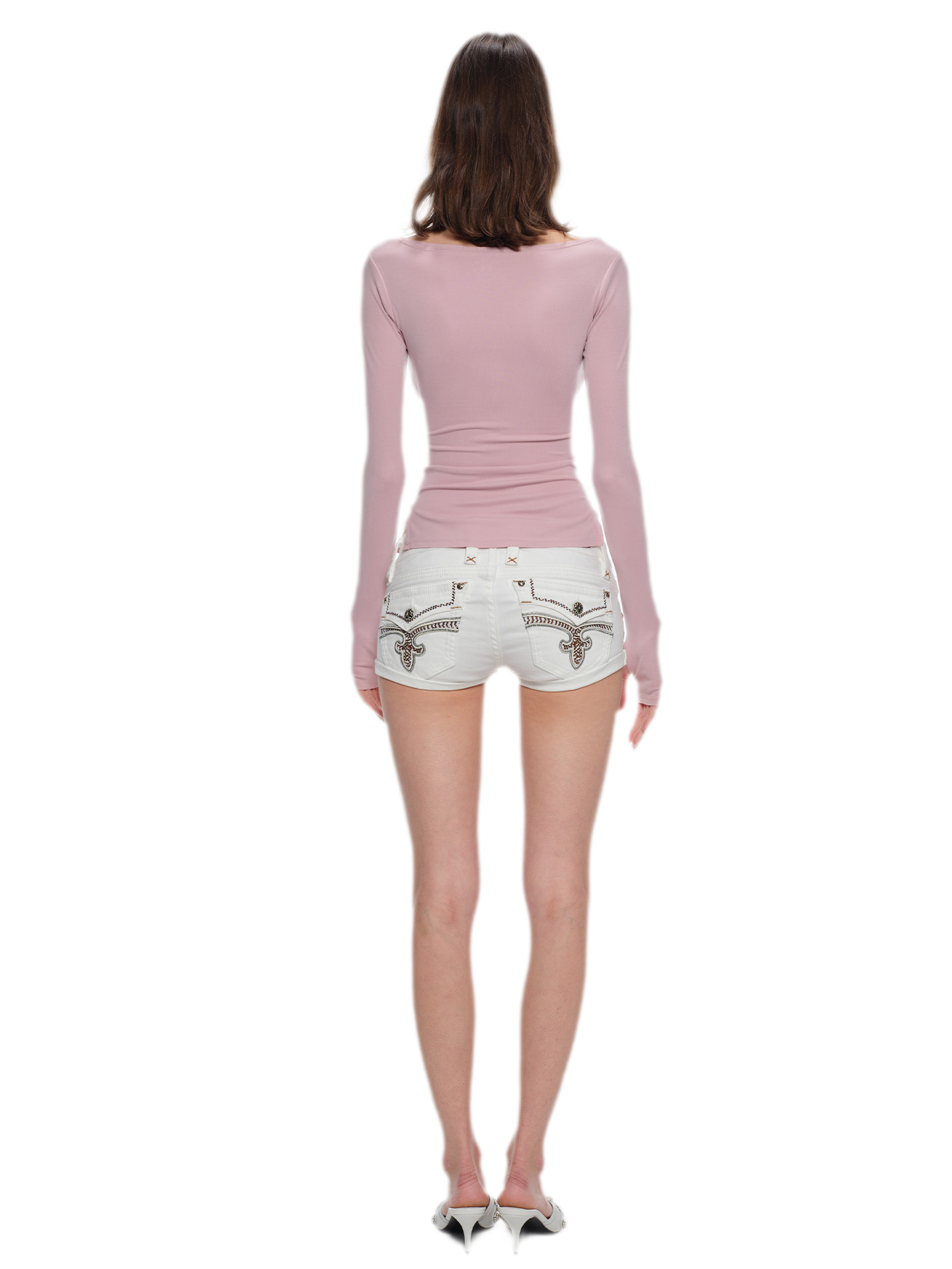 Modal Slim-Fit V-Neck Top
