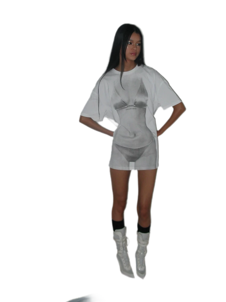 Bikini Illusion Cotton Tee