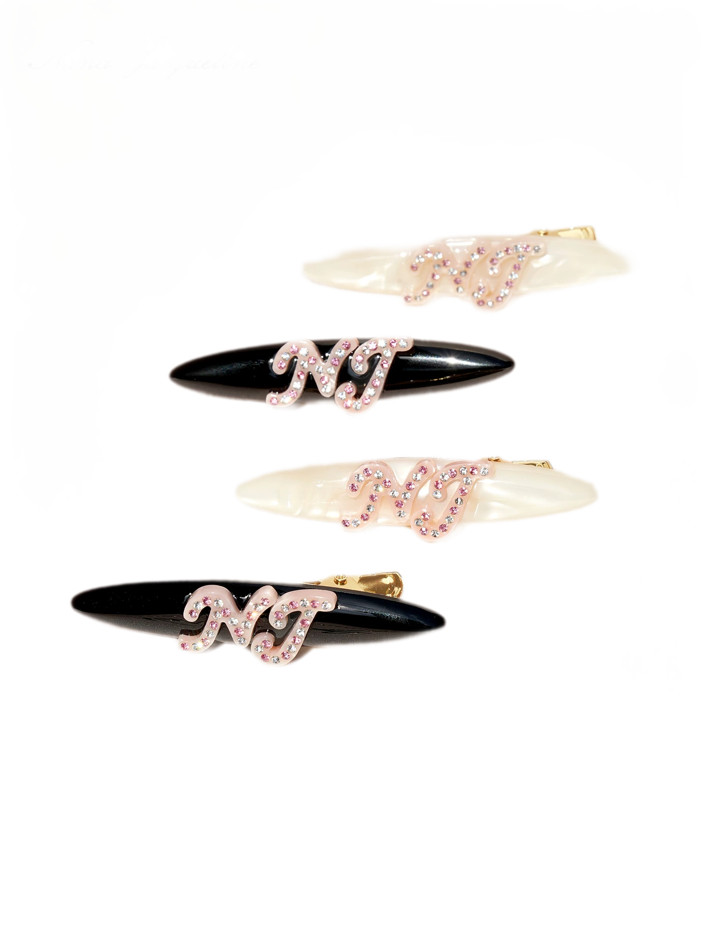 Logo Hair Clip Set