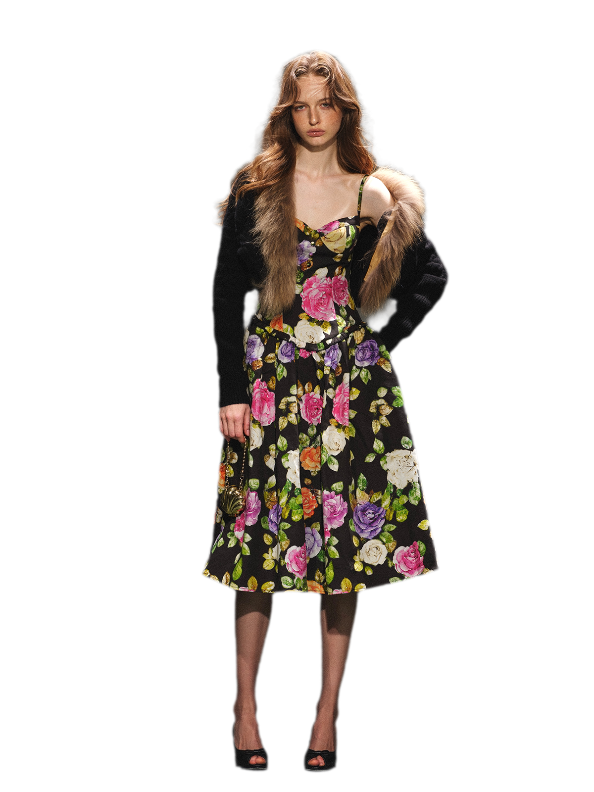 Wool Cable-Knit Jacket Dress Set 100% Wool