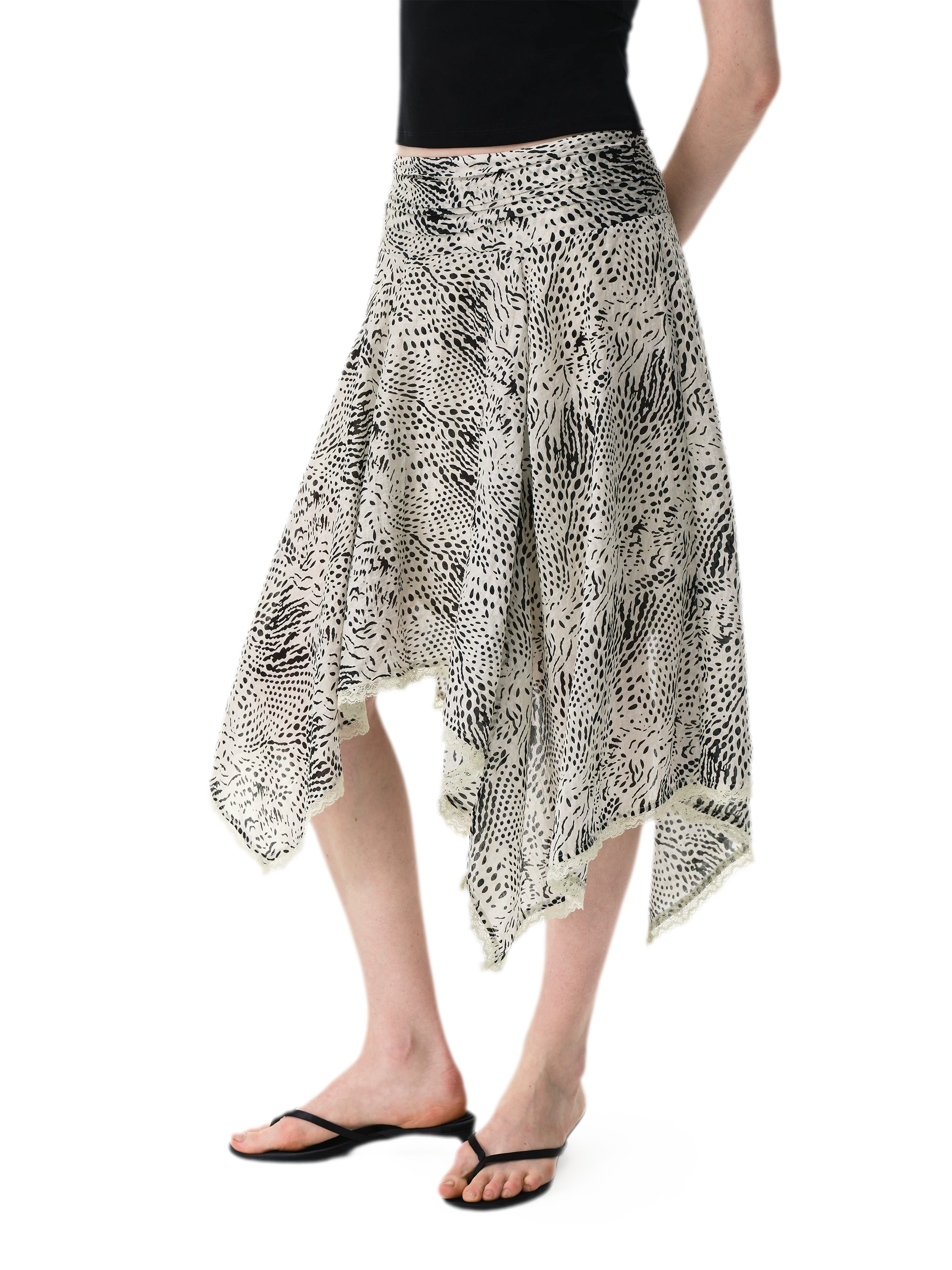 Zebra Lace Skirt