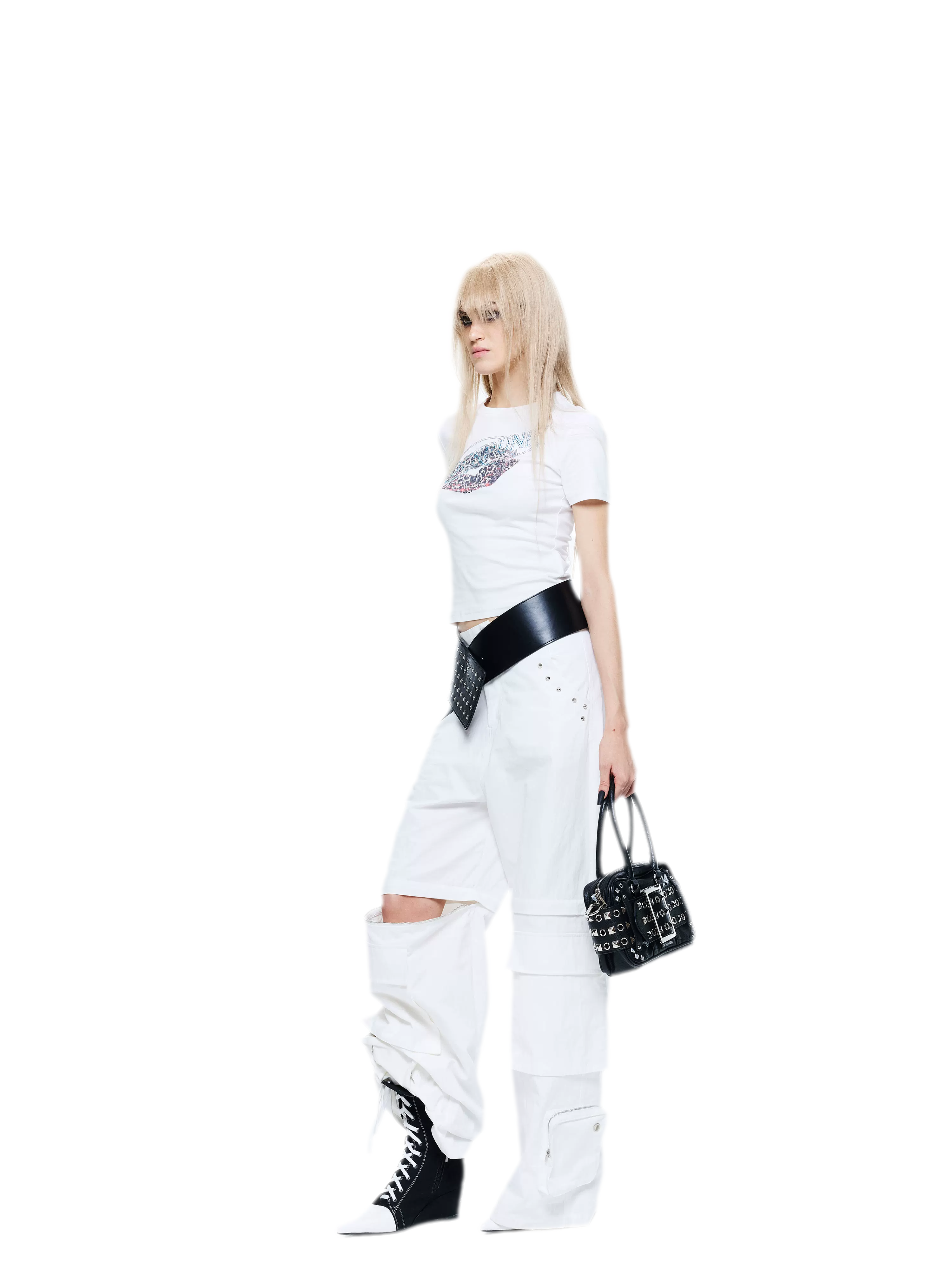 Rhinestone Graphic Slim Tee