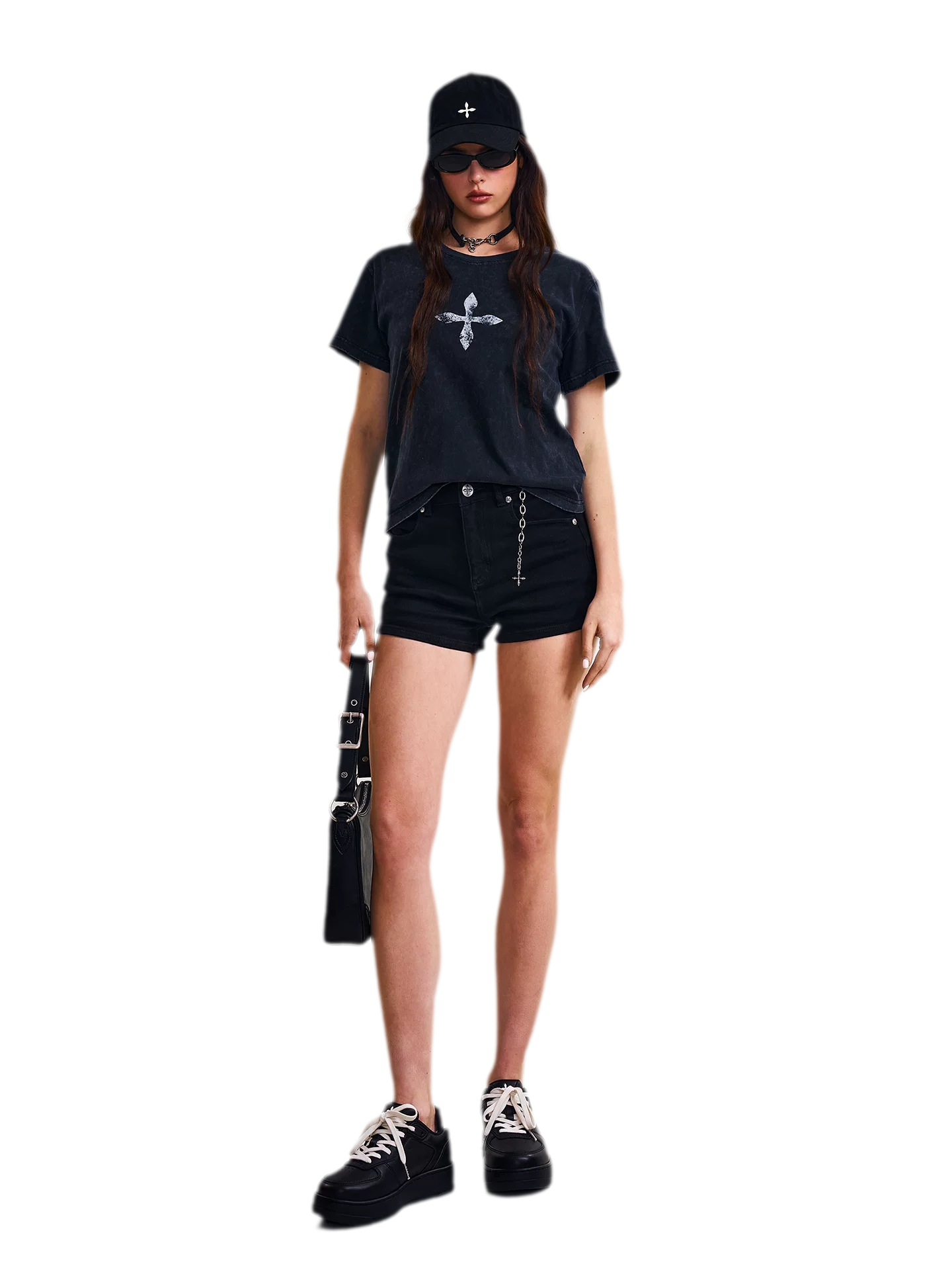 Cross Flower Vintage Tee