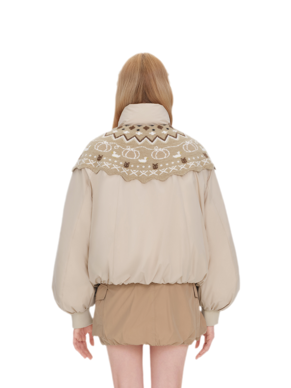 Knopvormige Fair Isle-donsjas