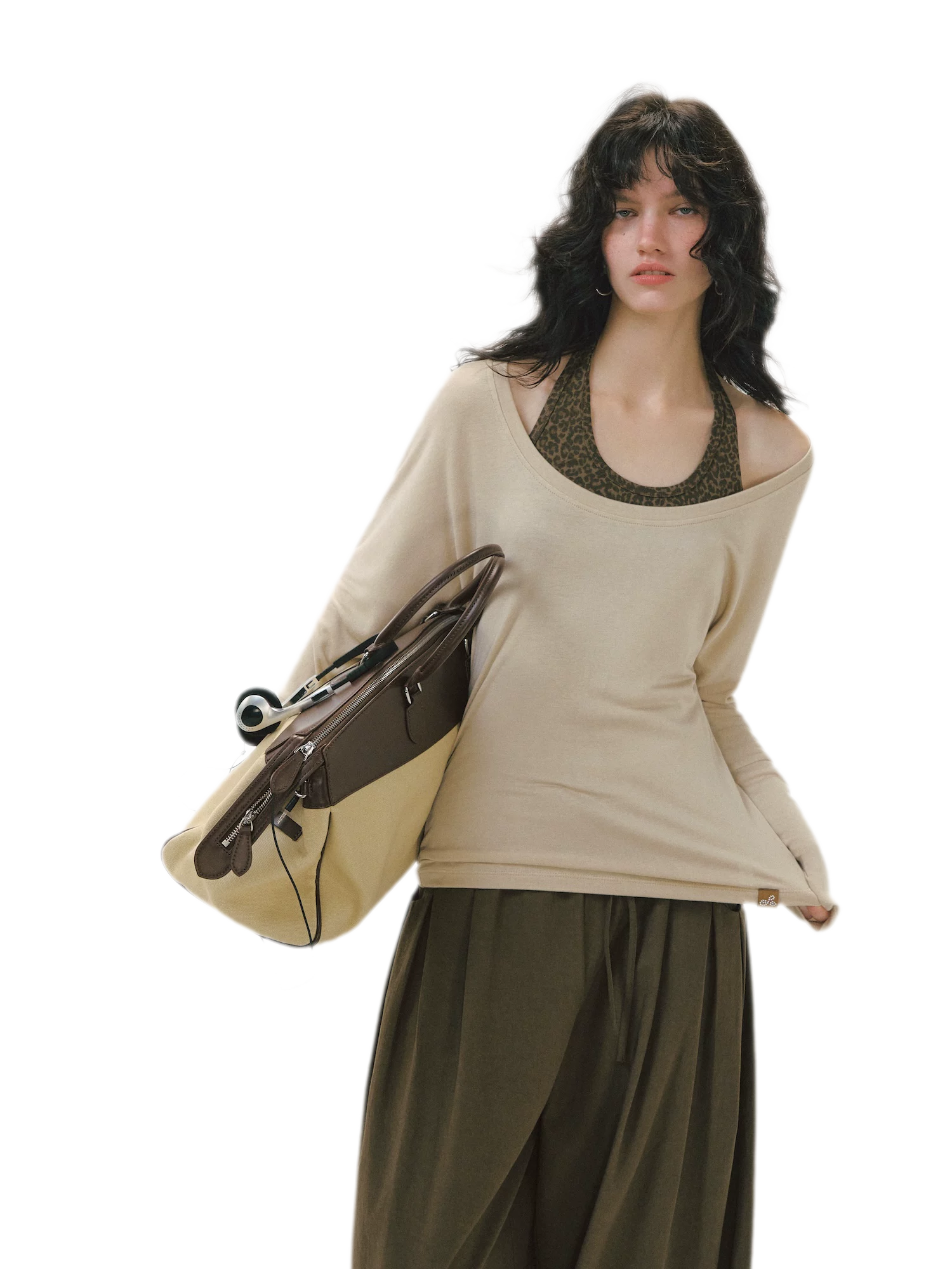 Leopard Layered Long-Sleeve T-Shirt