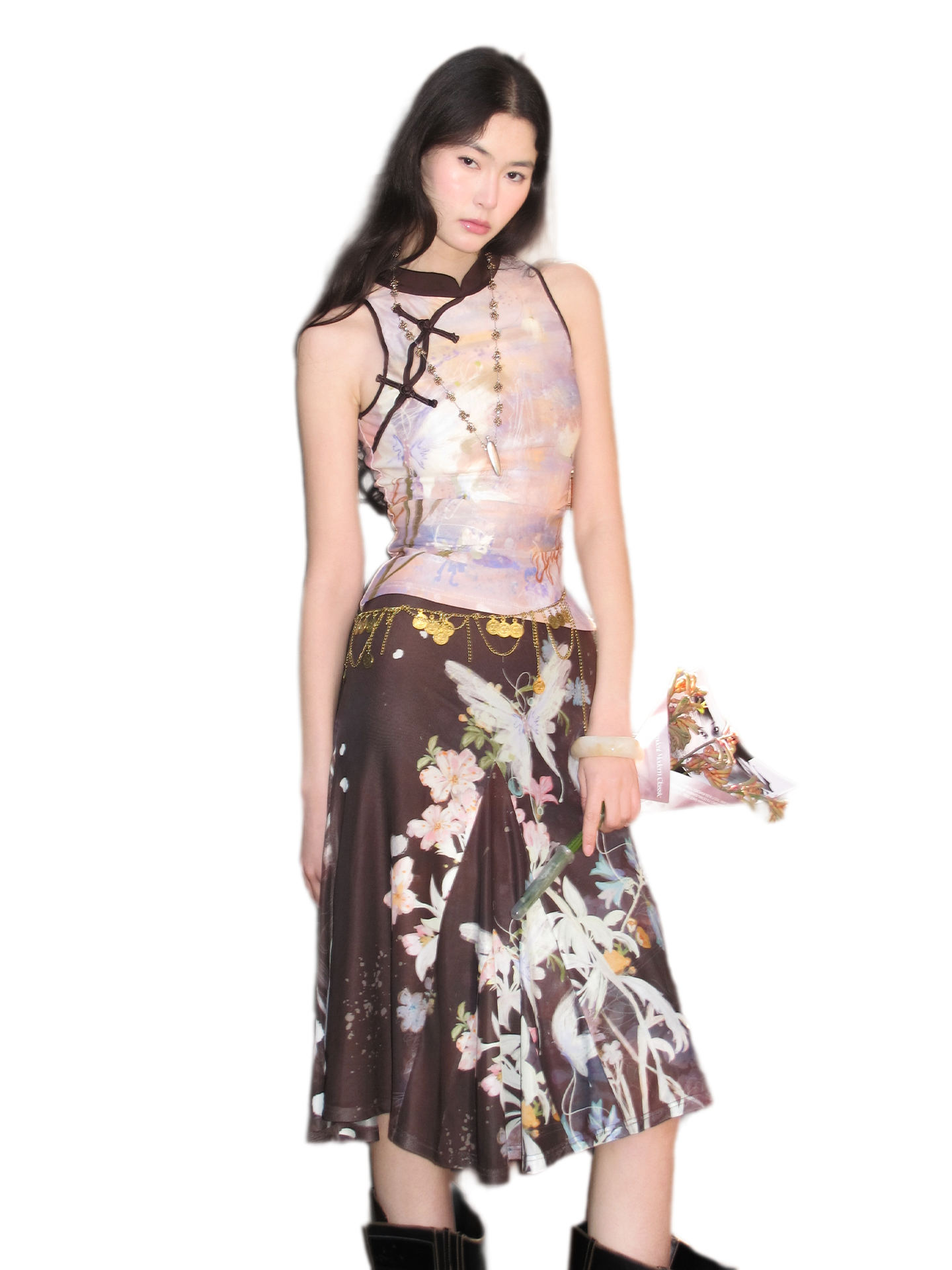 Tiger Eye Butterfly New Chinese Style Fashion Set