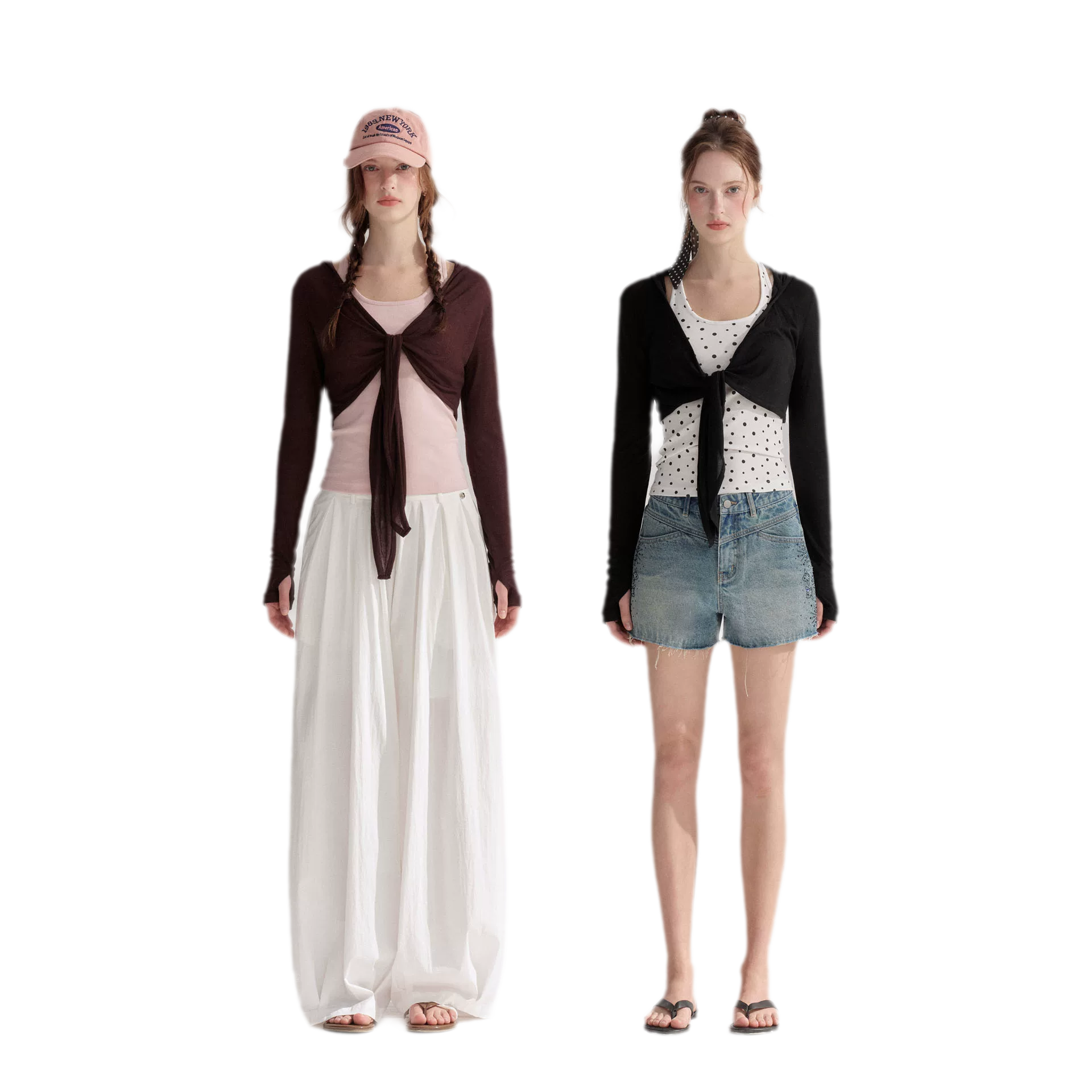 Tie Front Shrug Tank