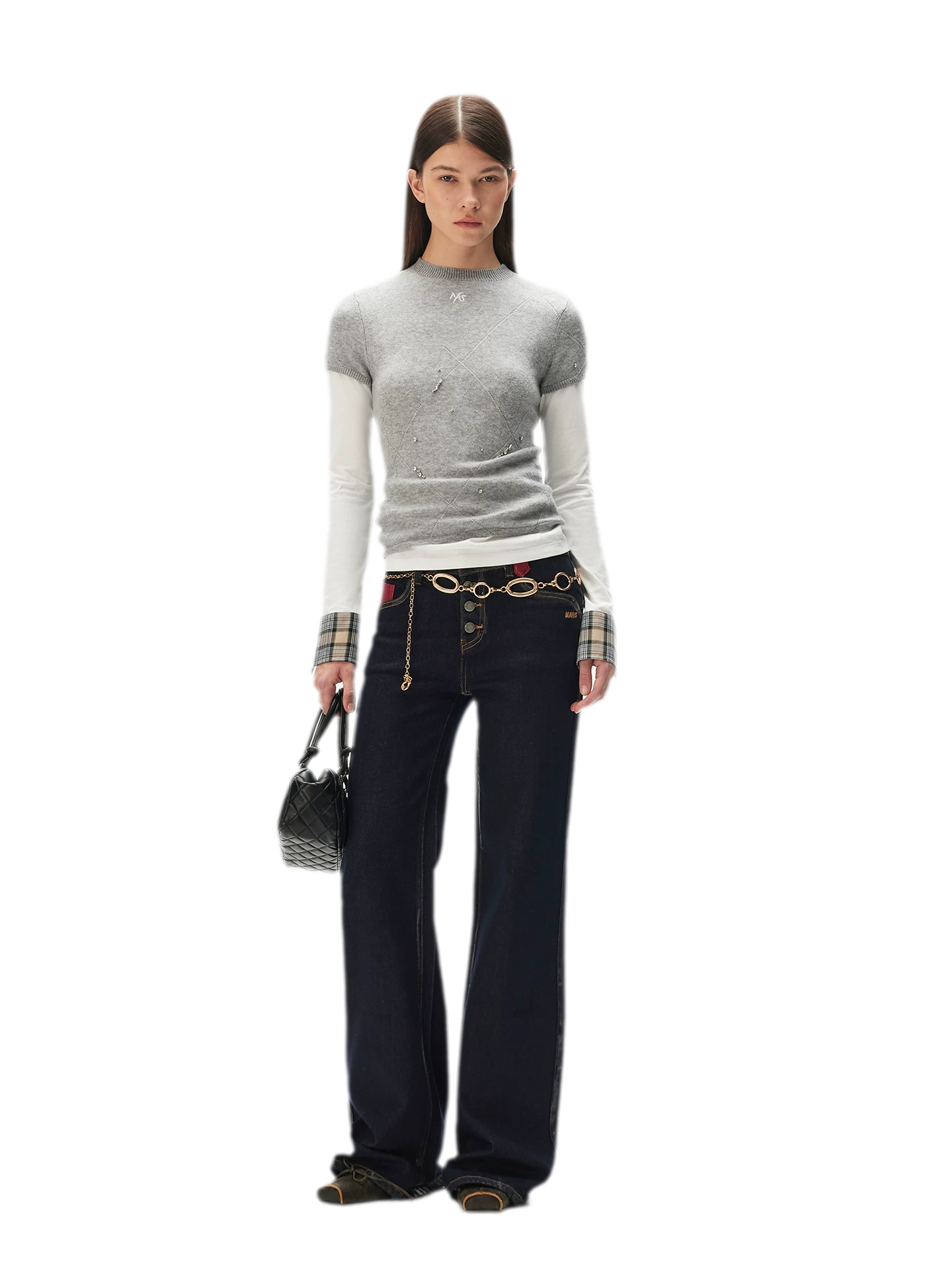 Beaded Slim Fit Tee