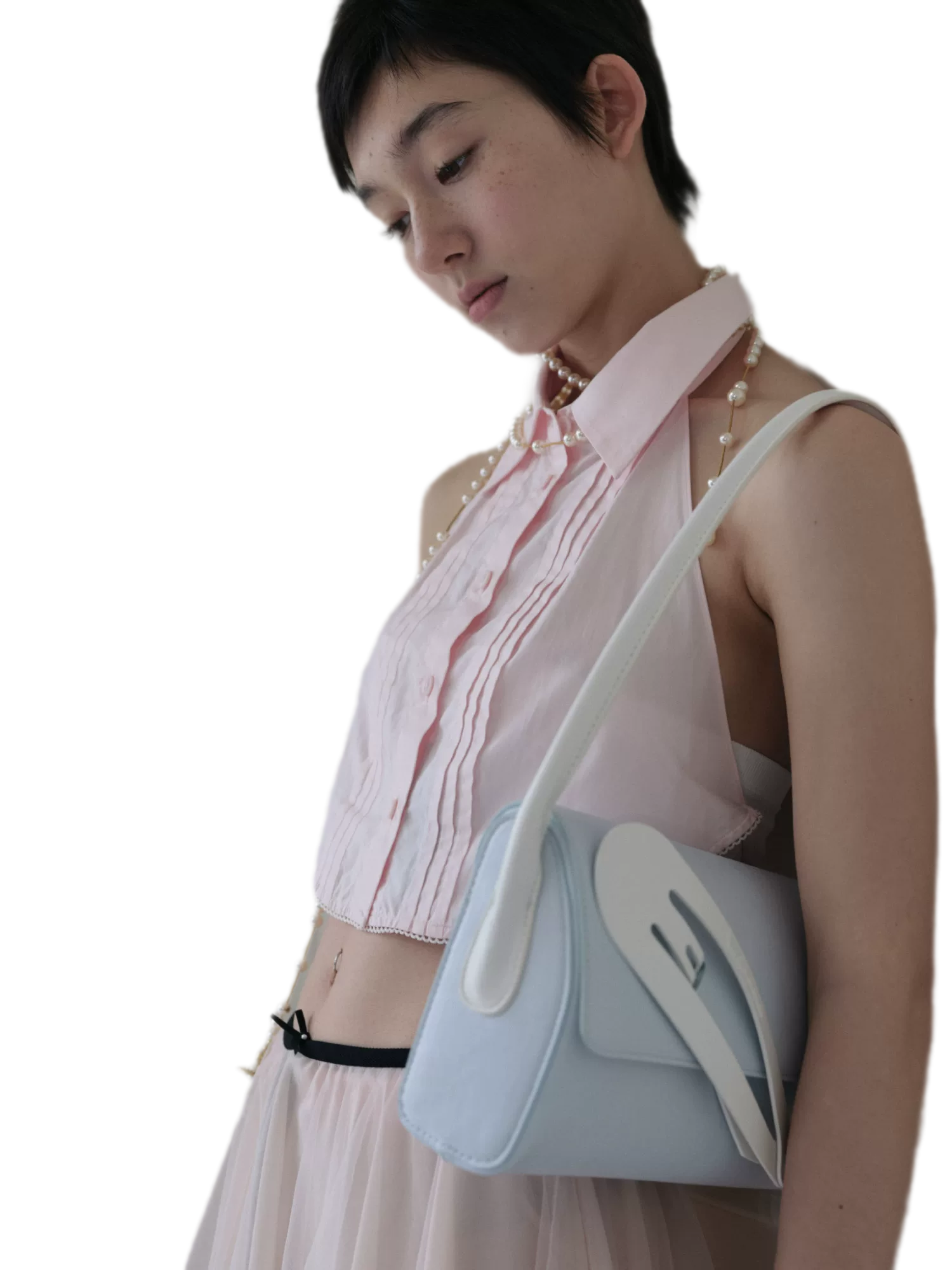 Oversized Hair Clip Shoulder Bag
