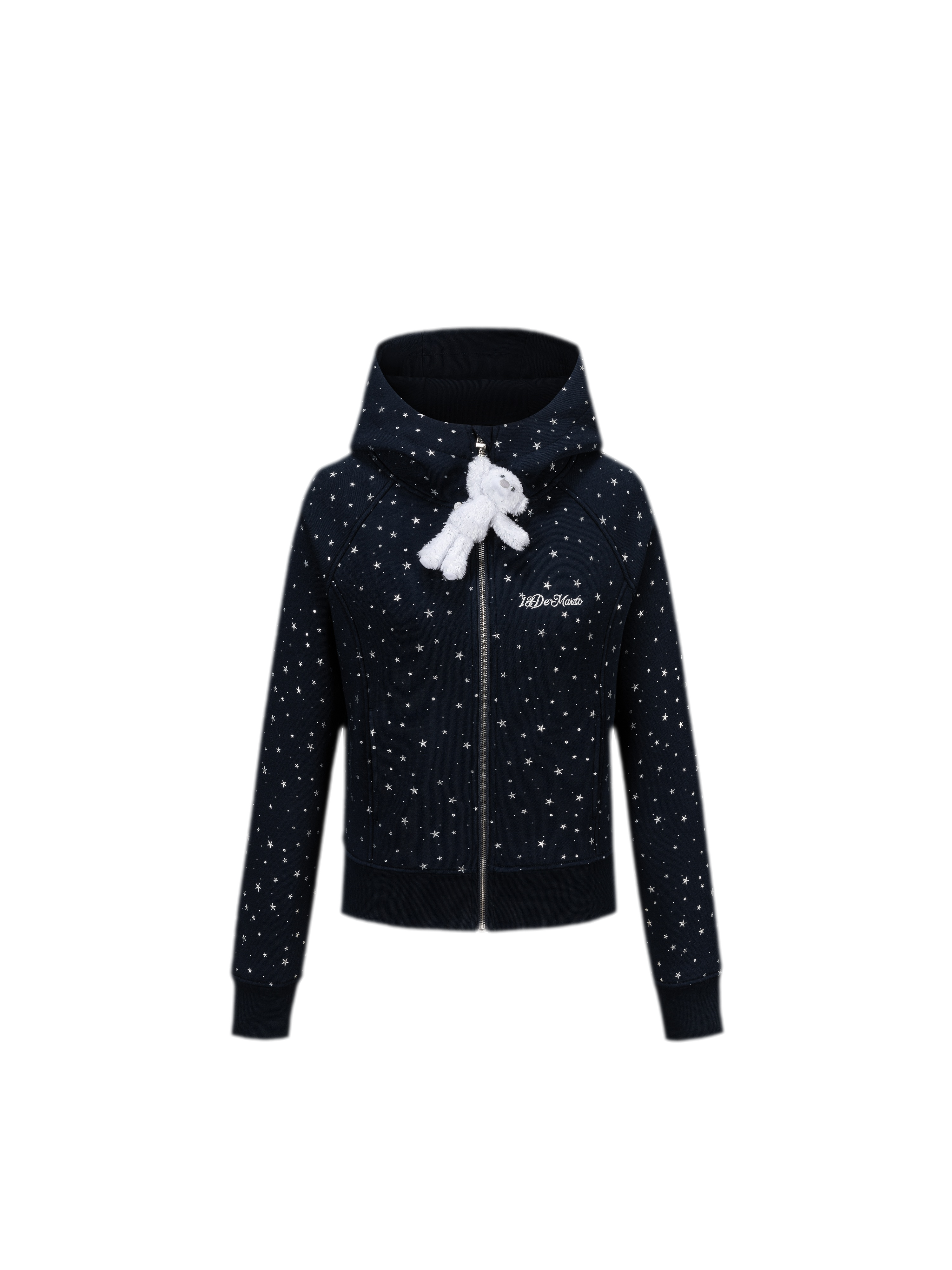 Starry Slim-Fit Hooded Sweatshirt