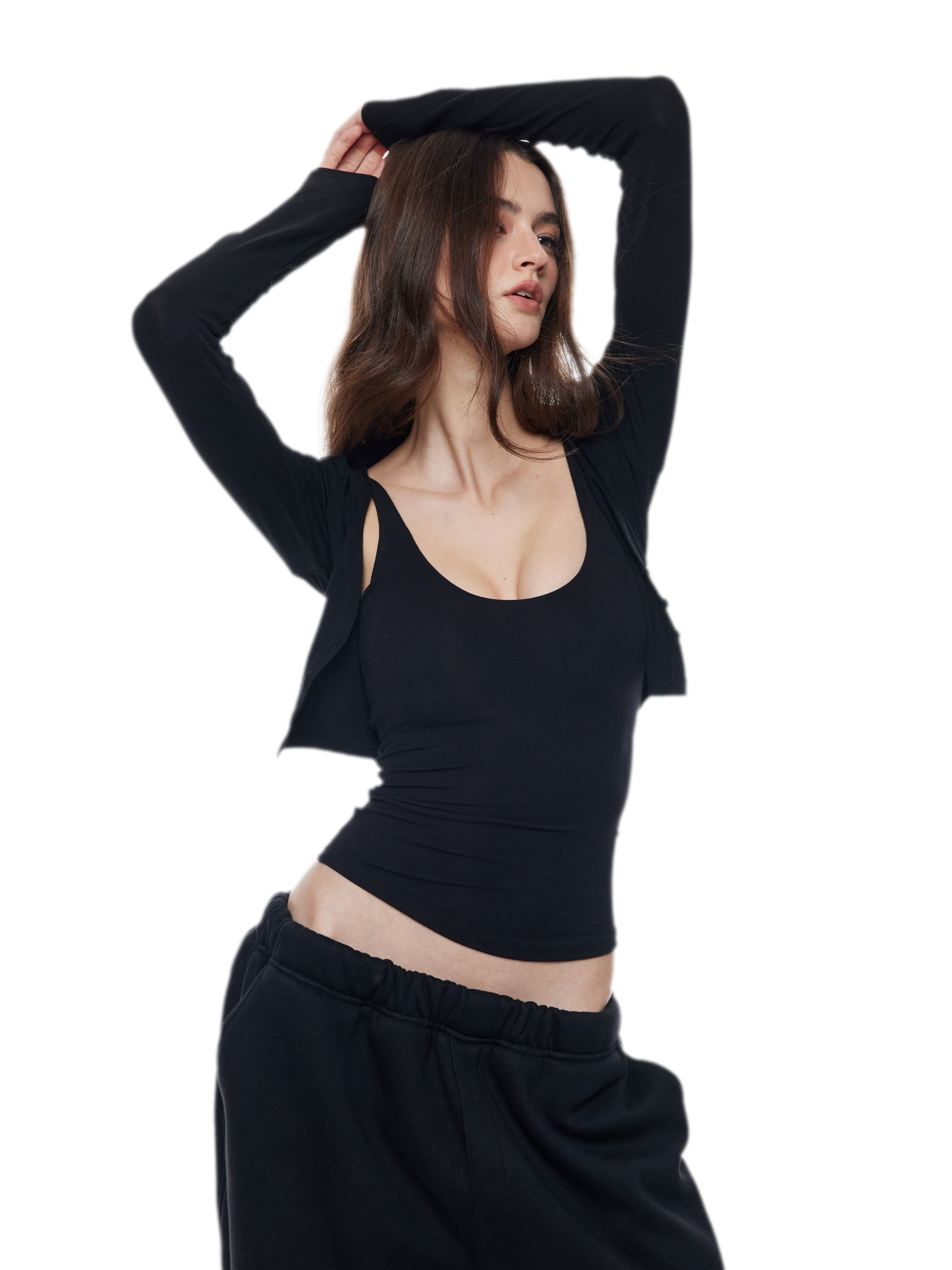 Viscose Camisole Cardigan Set