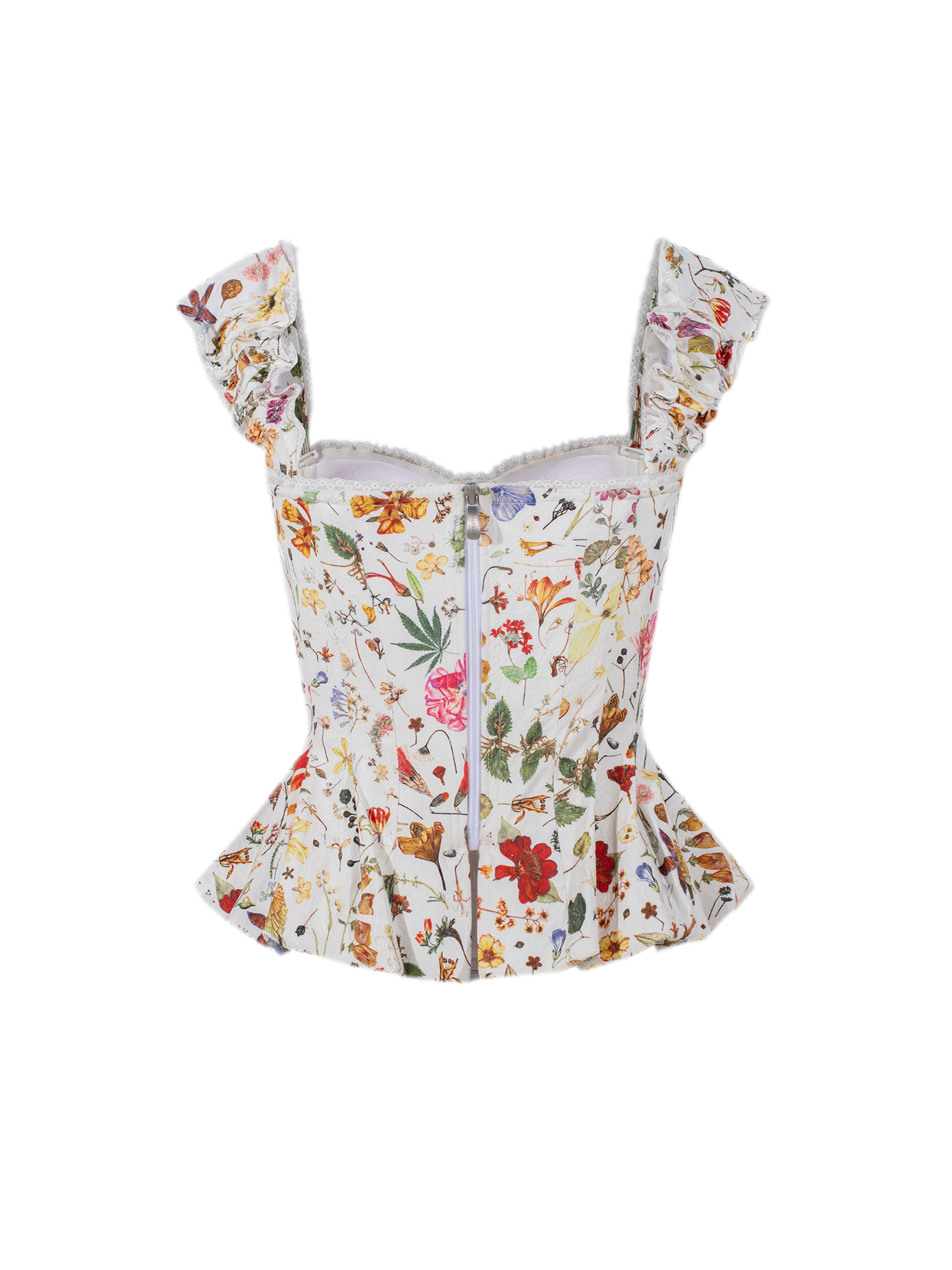 Floral Boned Corset Top