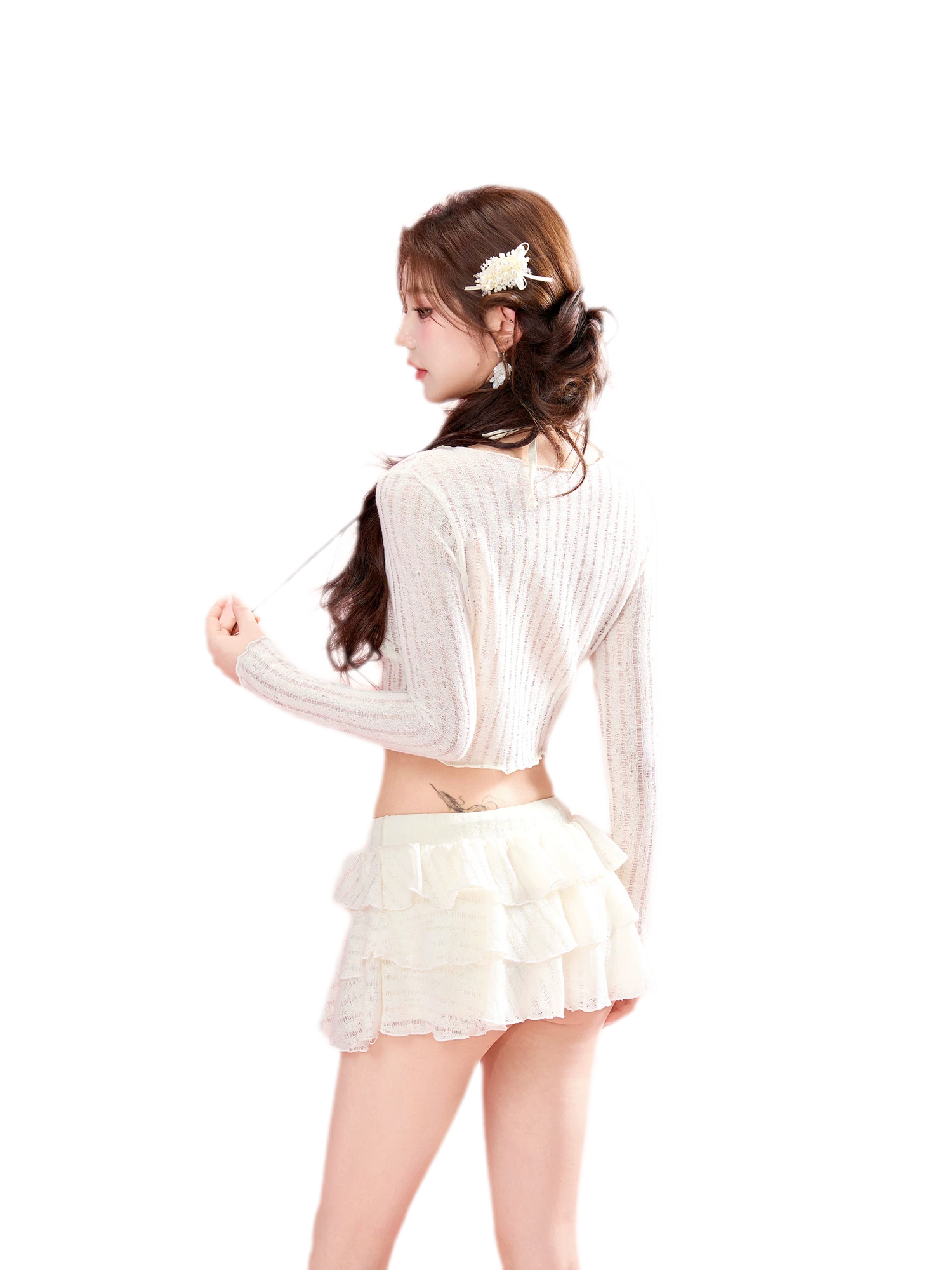 Three-Piece Swim Skirt Set
