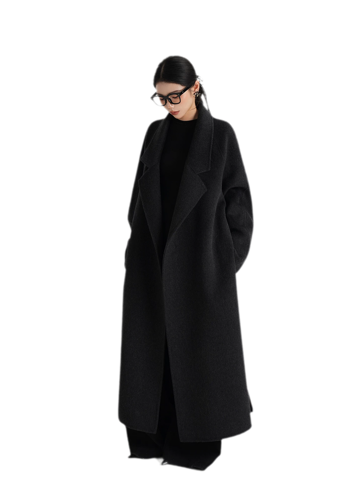 Hand-Sewn Belted Wool Coat