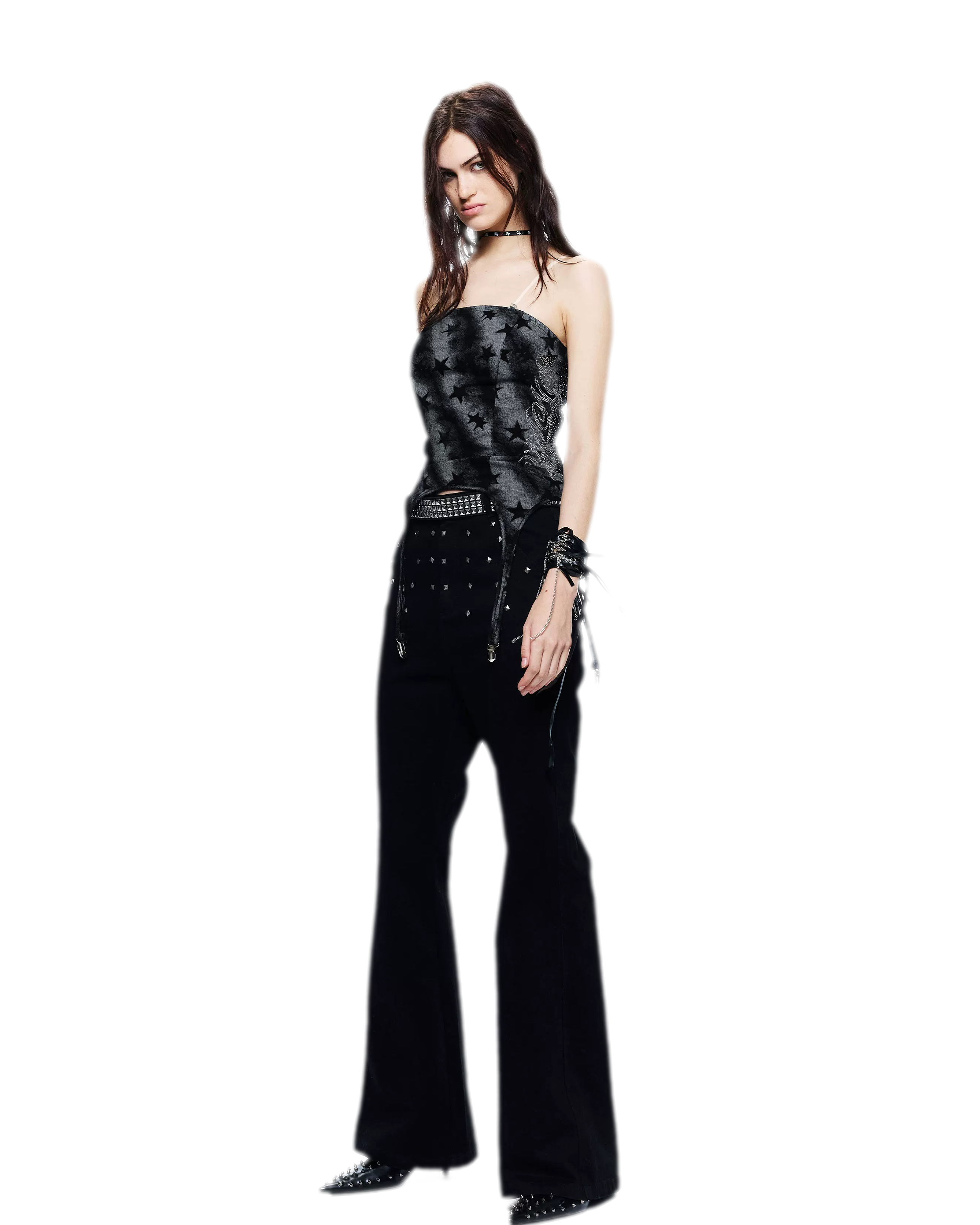 24ANS Rhinestone Halter Camisole – view 3