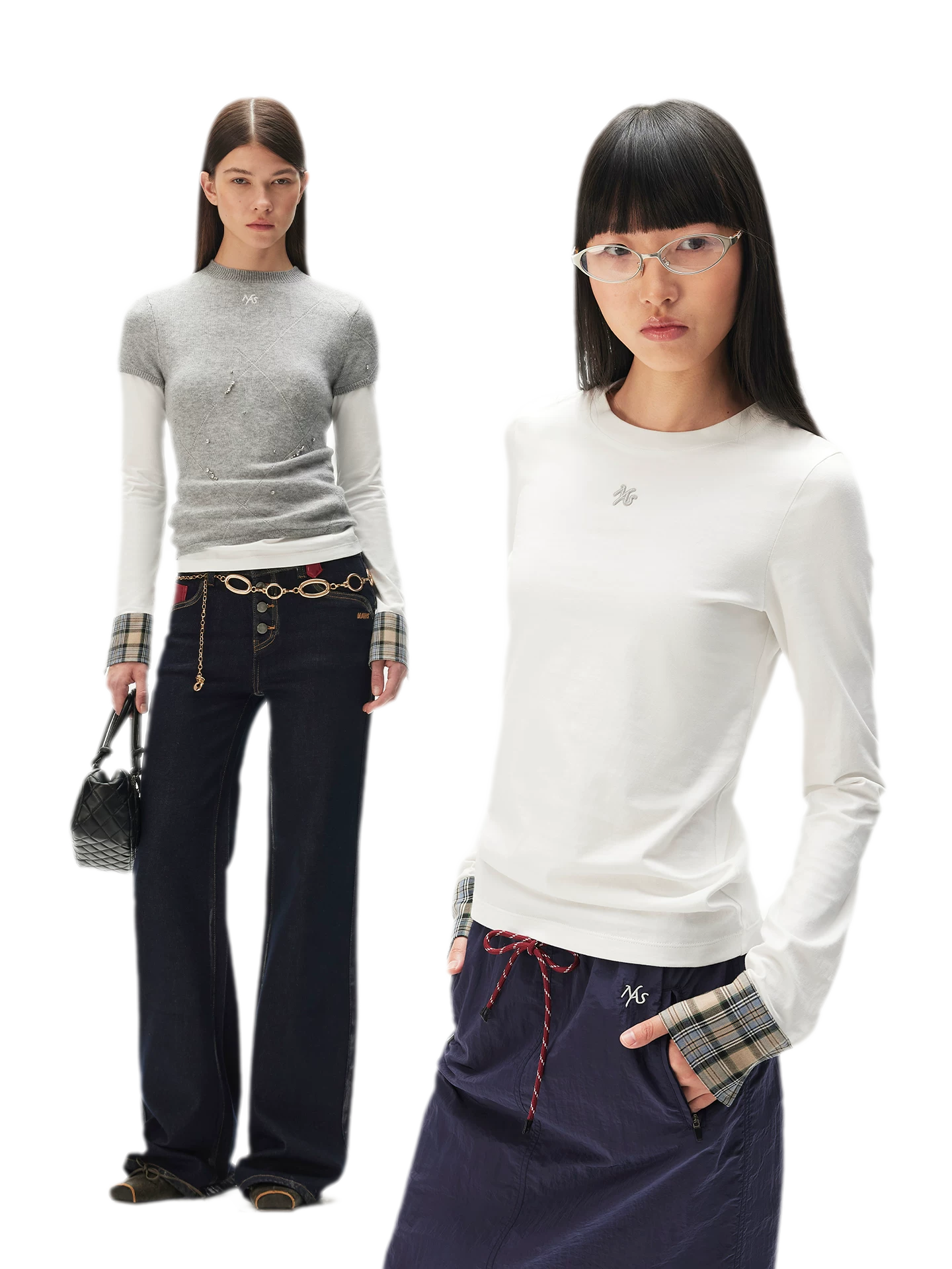 Embroidered Patch Long Sleeve Tee